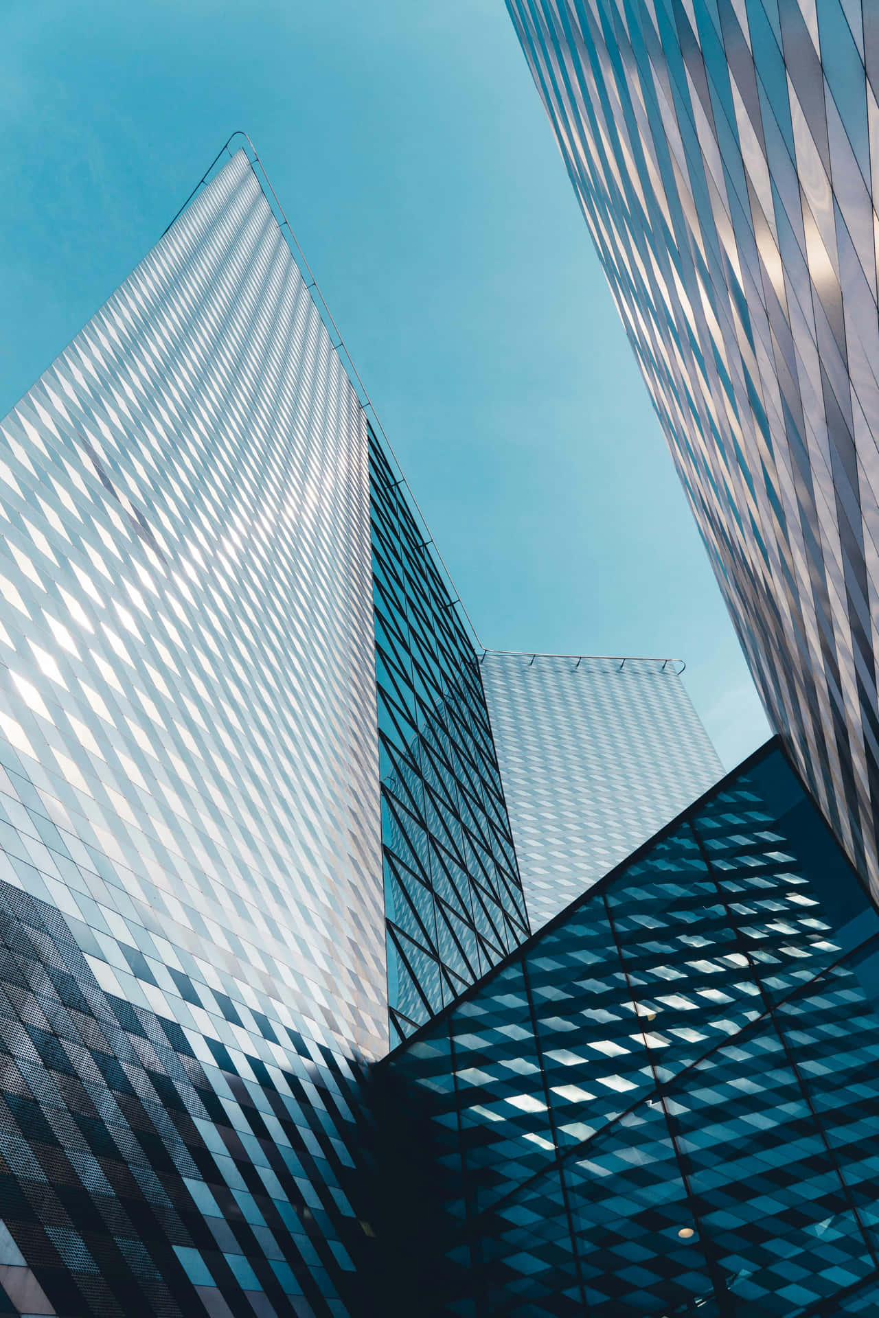 Modern_ Office_ Buildings_ Architecture_ Skyward_ View.jpg Background