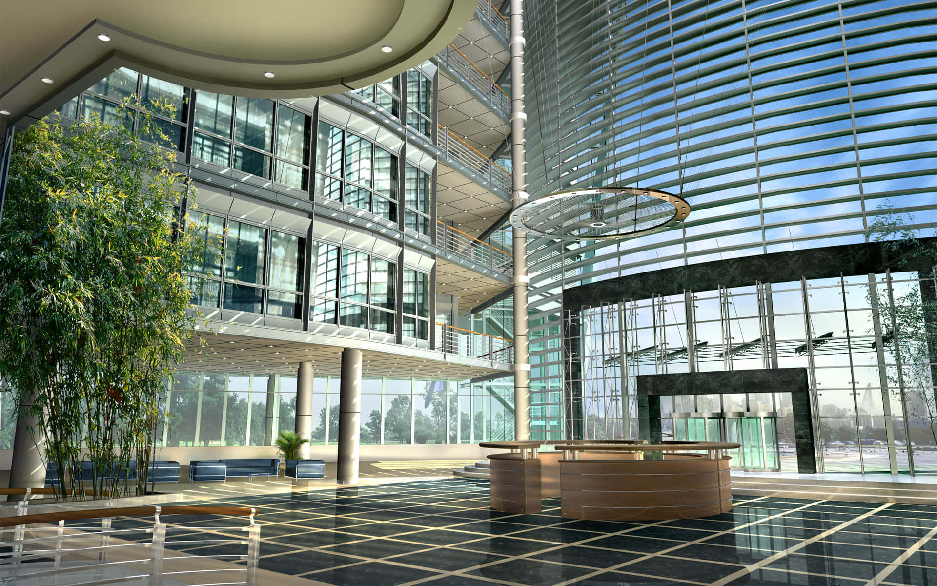 Modern Office Lobby Interior Architecture.jpg Background