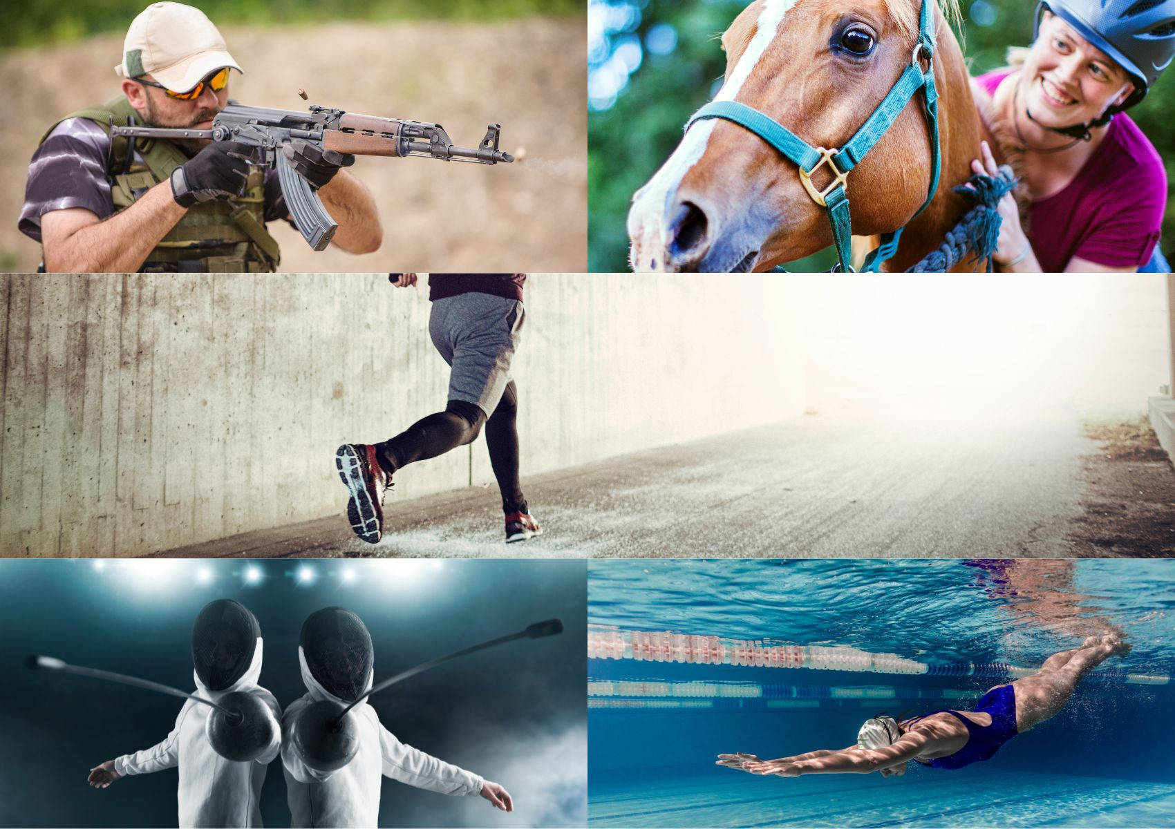 Modern Pentathlon Fencing Sports Background