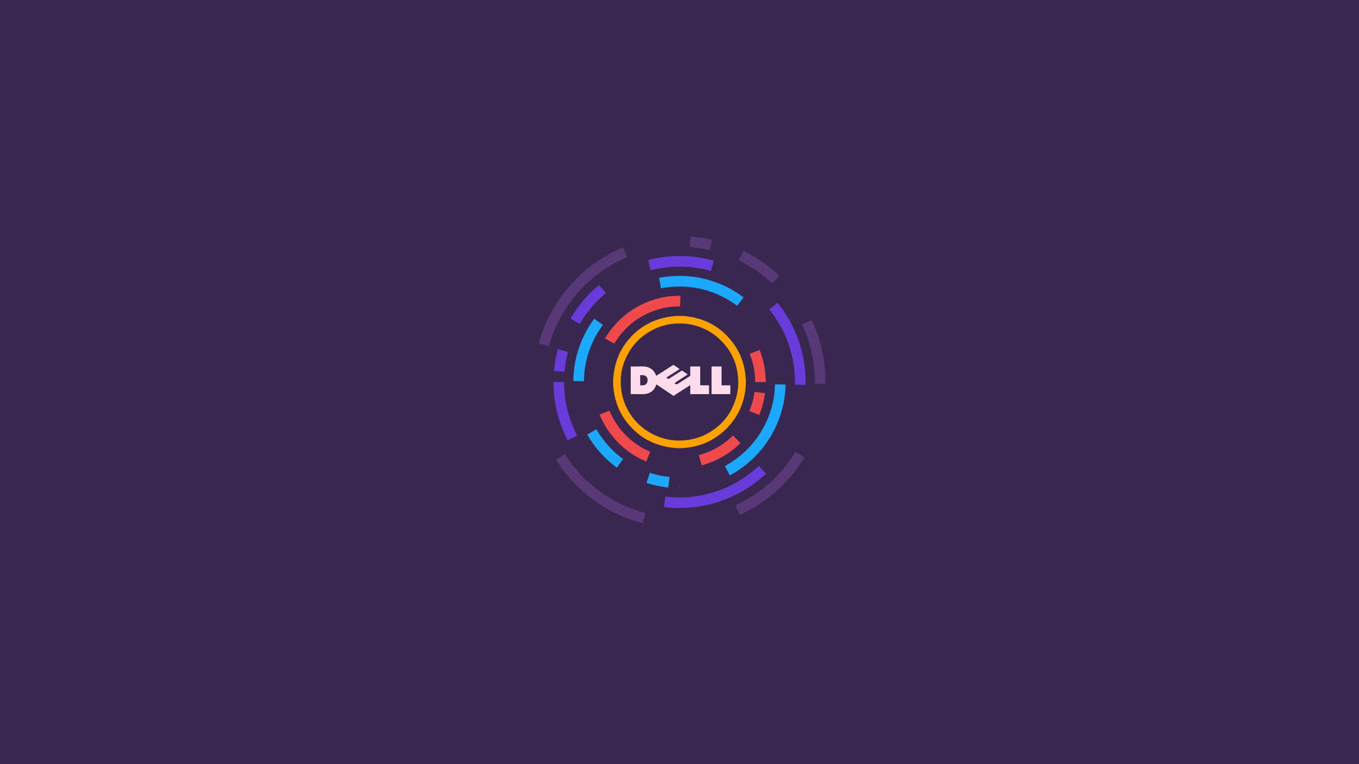 Modern Purple Dell Laptop Logo Background