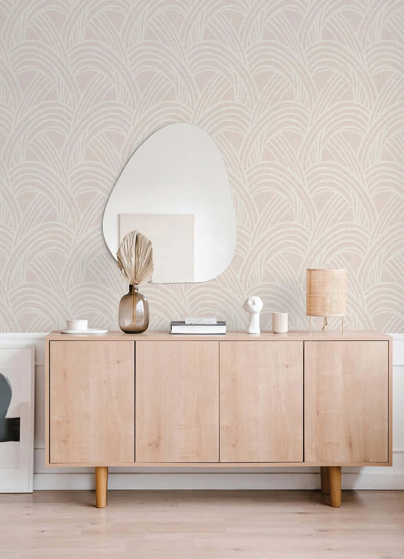 Modern Scandinavian Style Interior Design Background