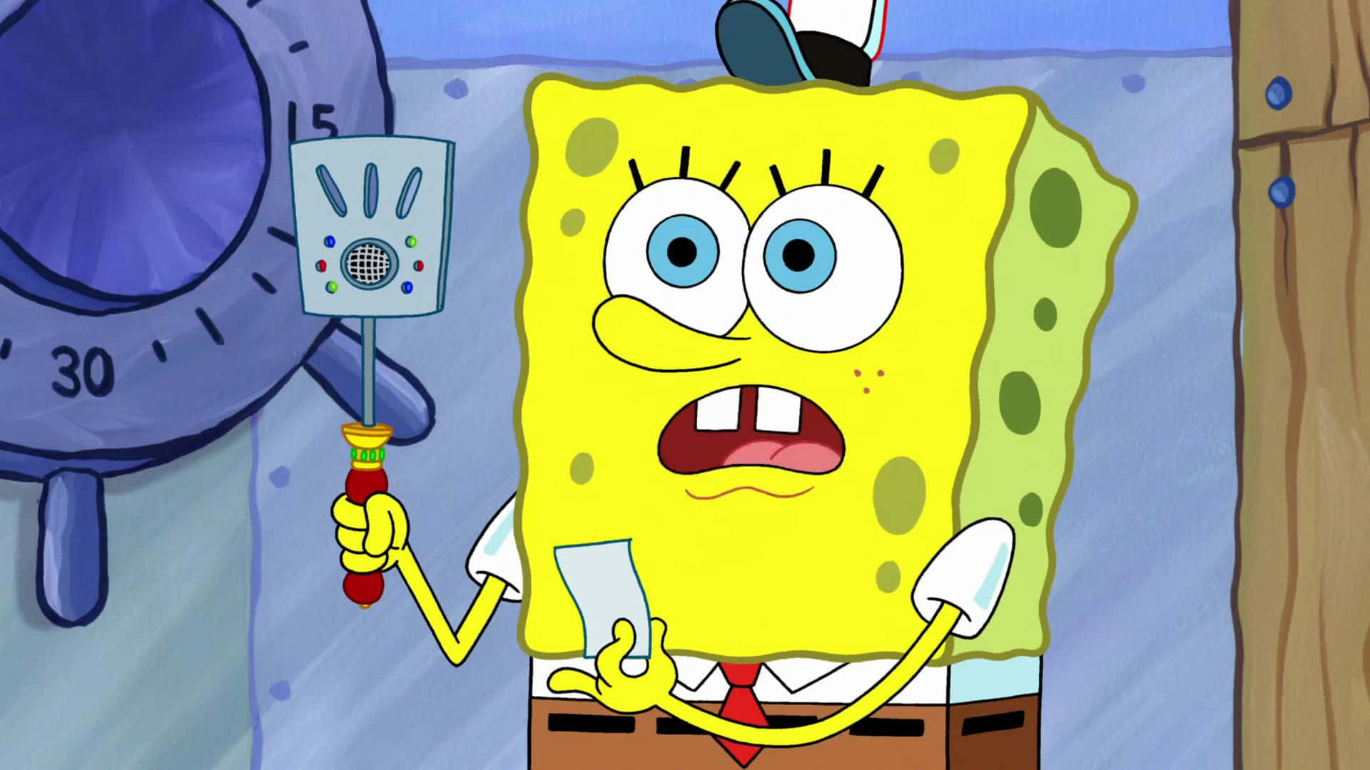 Modern Spatula Aesthetic Spongebob Desktop Background
