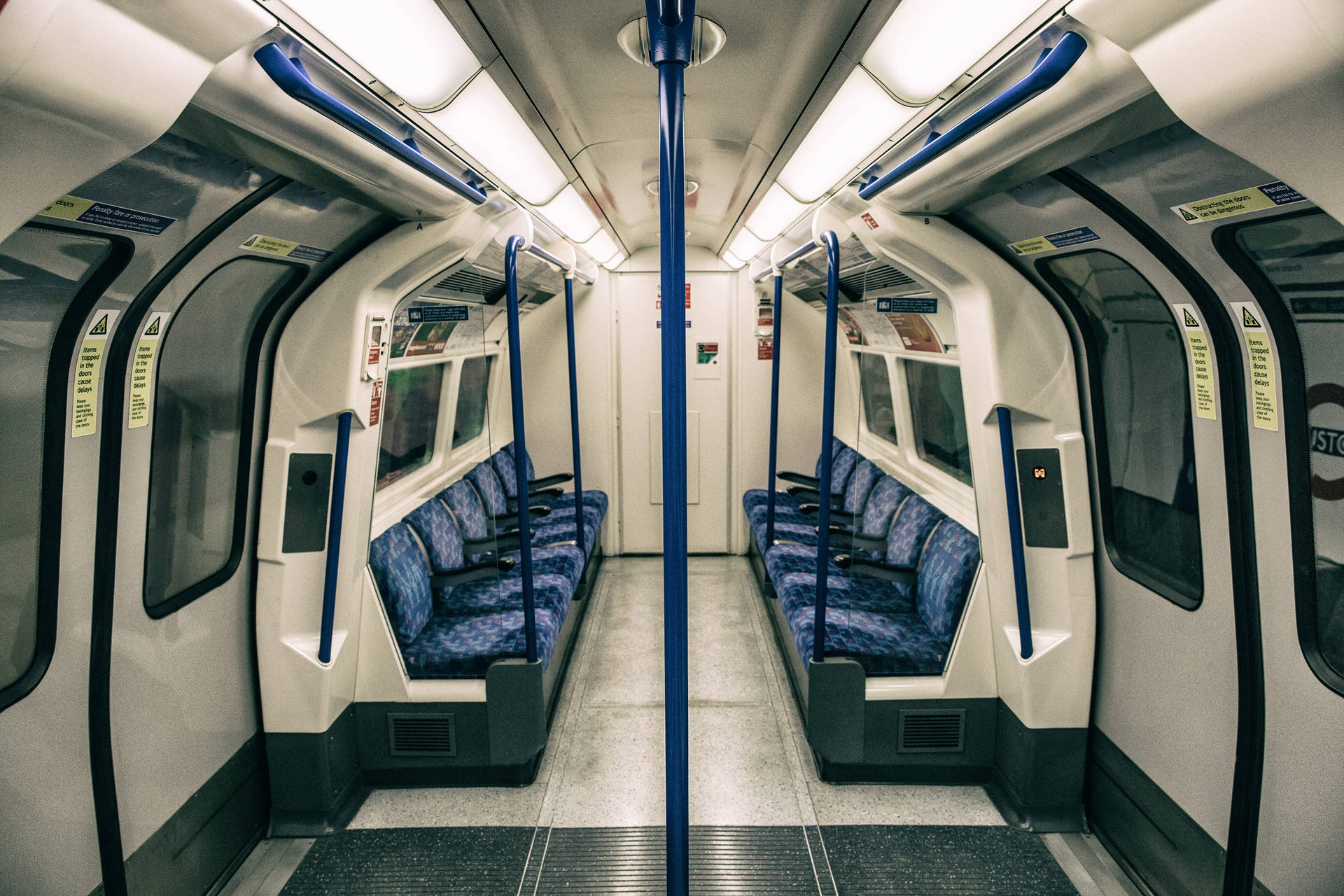 Modern Subway Train Interior