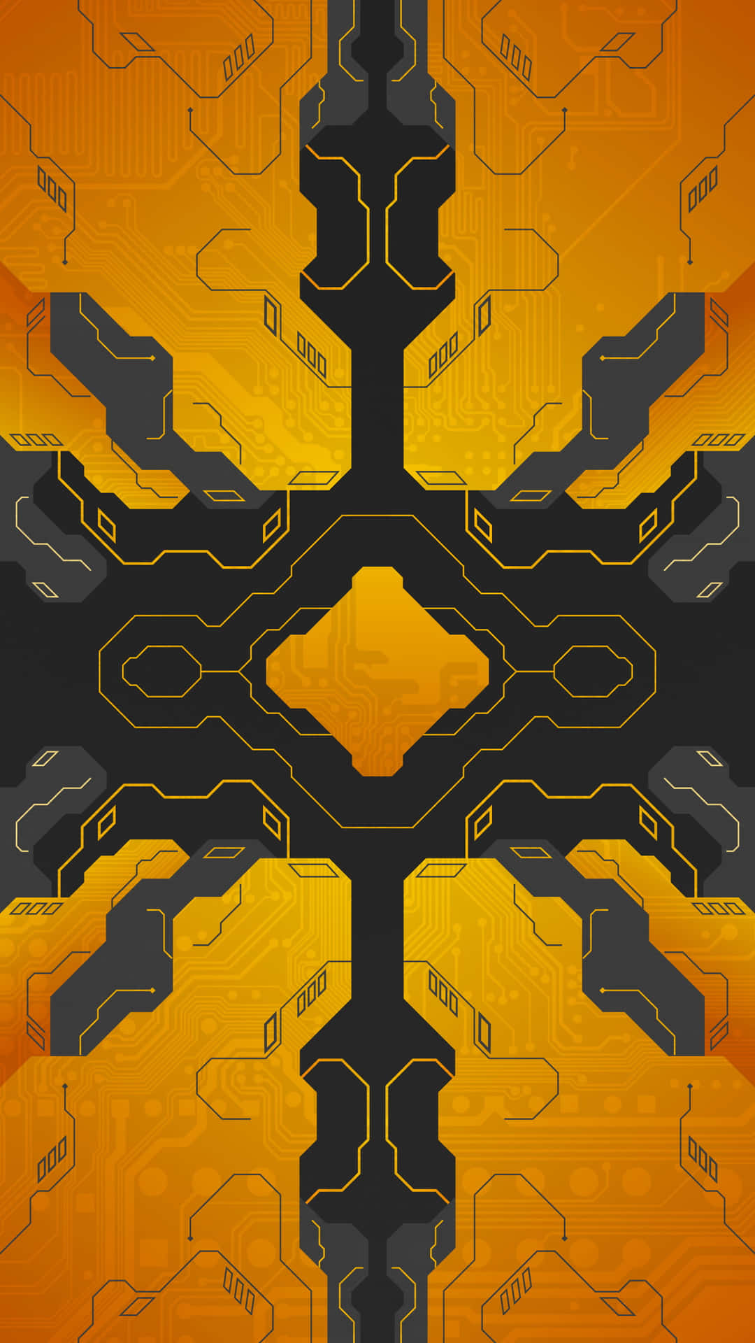 Modern Techno Circuit Cyber Geometry Iphone Background