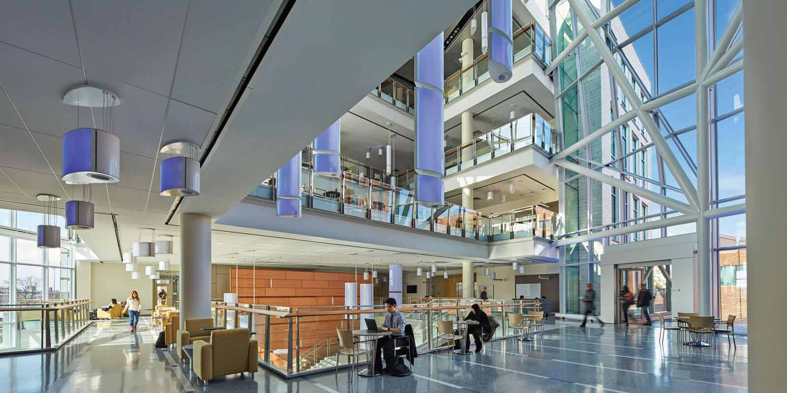 Modern University Of Massachusetts Student Areas Background