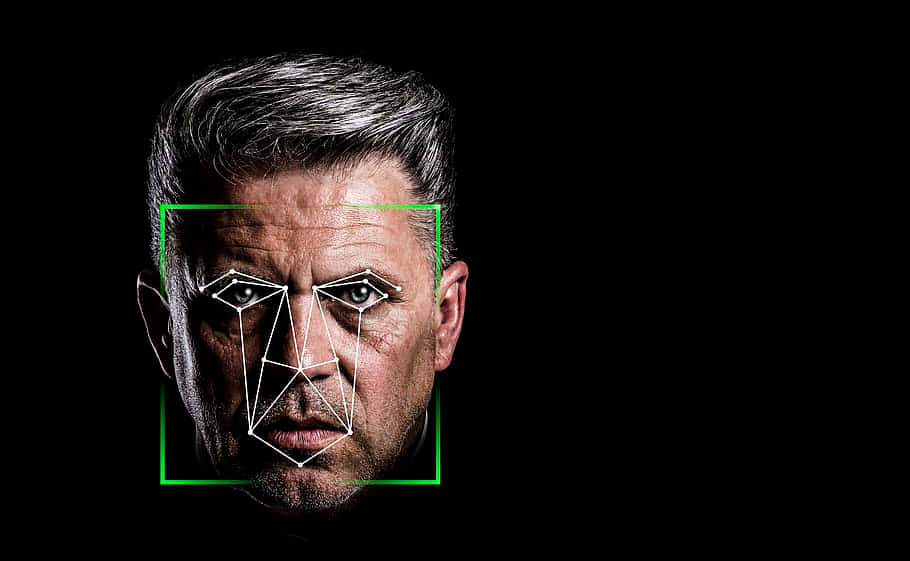 Modern Verified Face Scanner Background