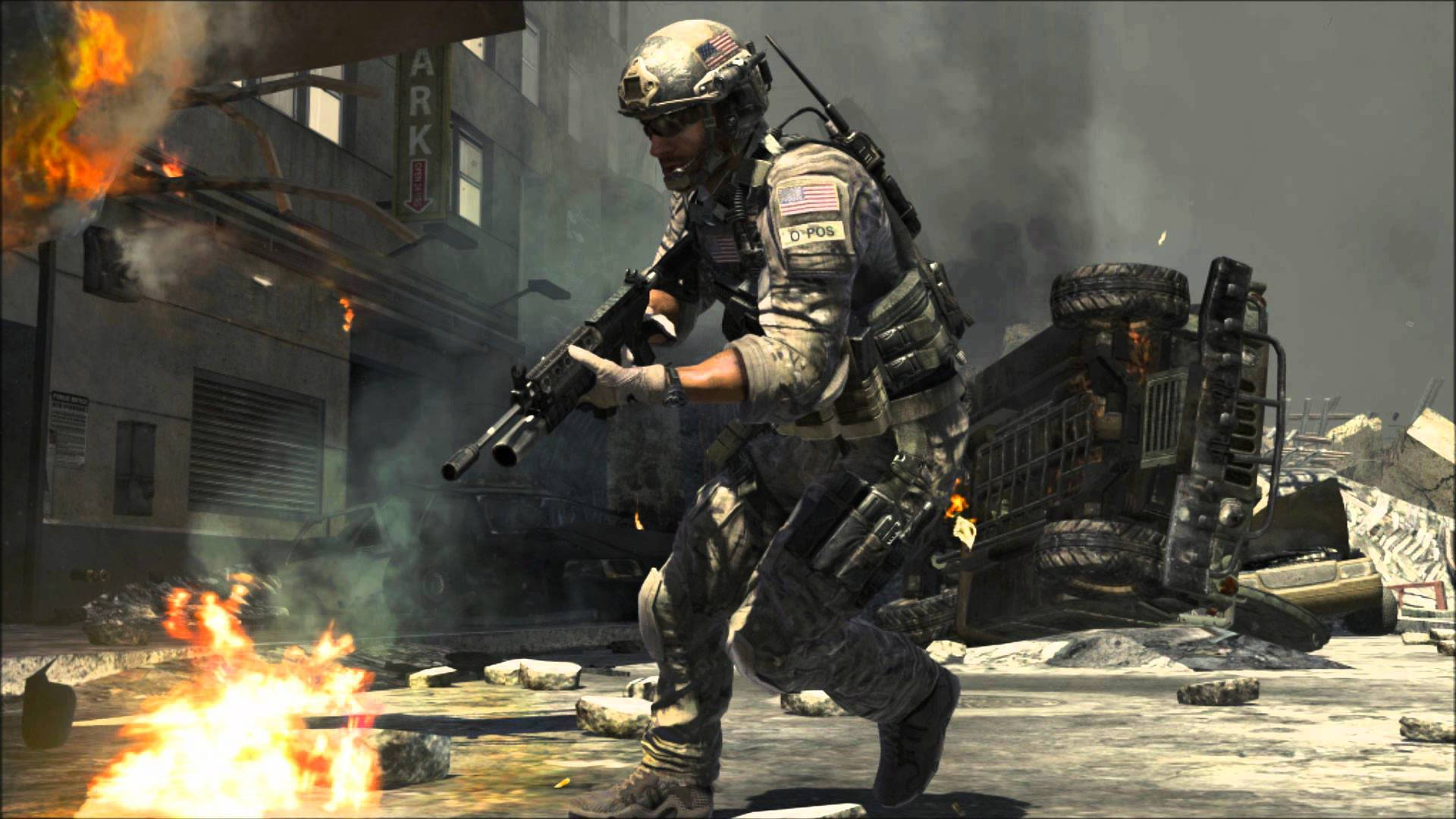 Modern Warfare Alex In Battle Background
