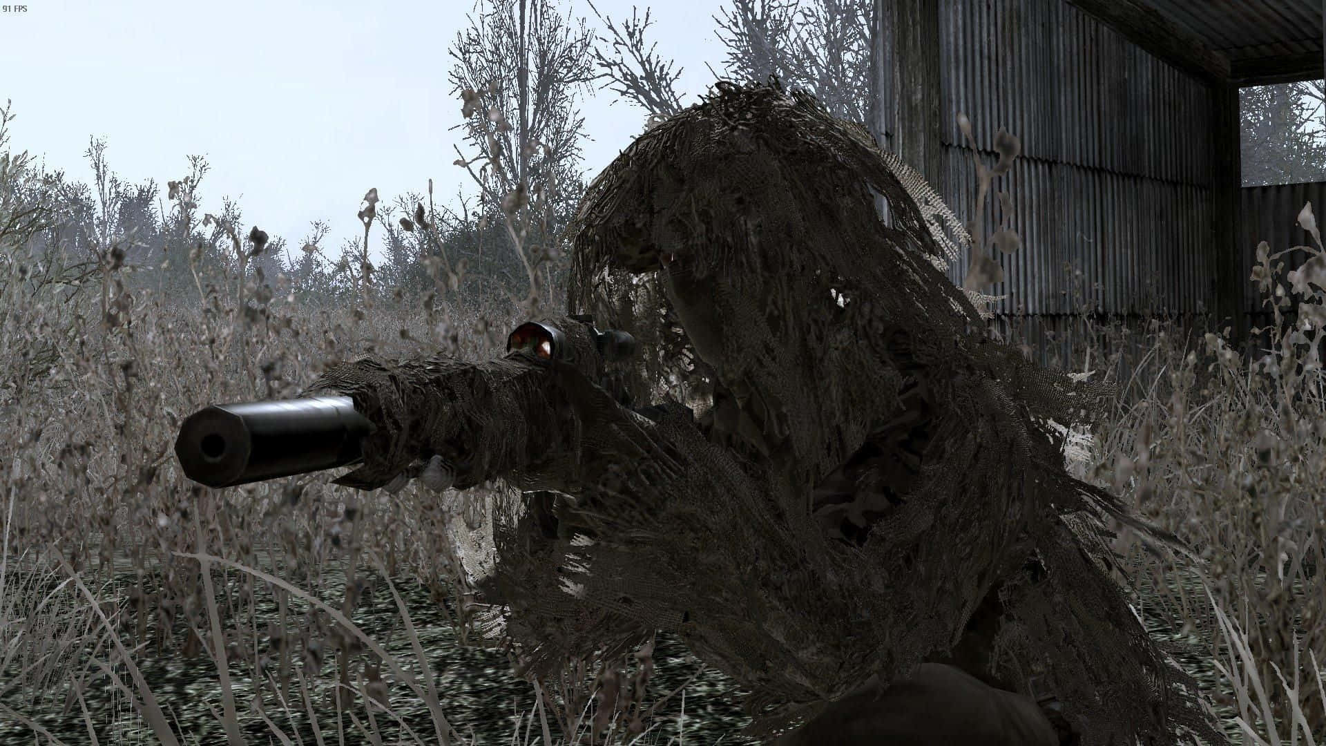 Modern Warfare Ghillie Sniper Background