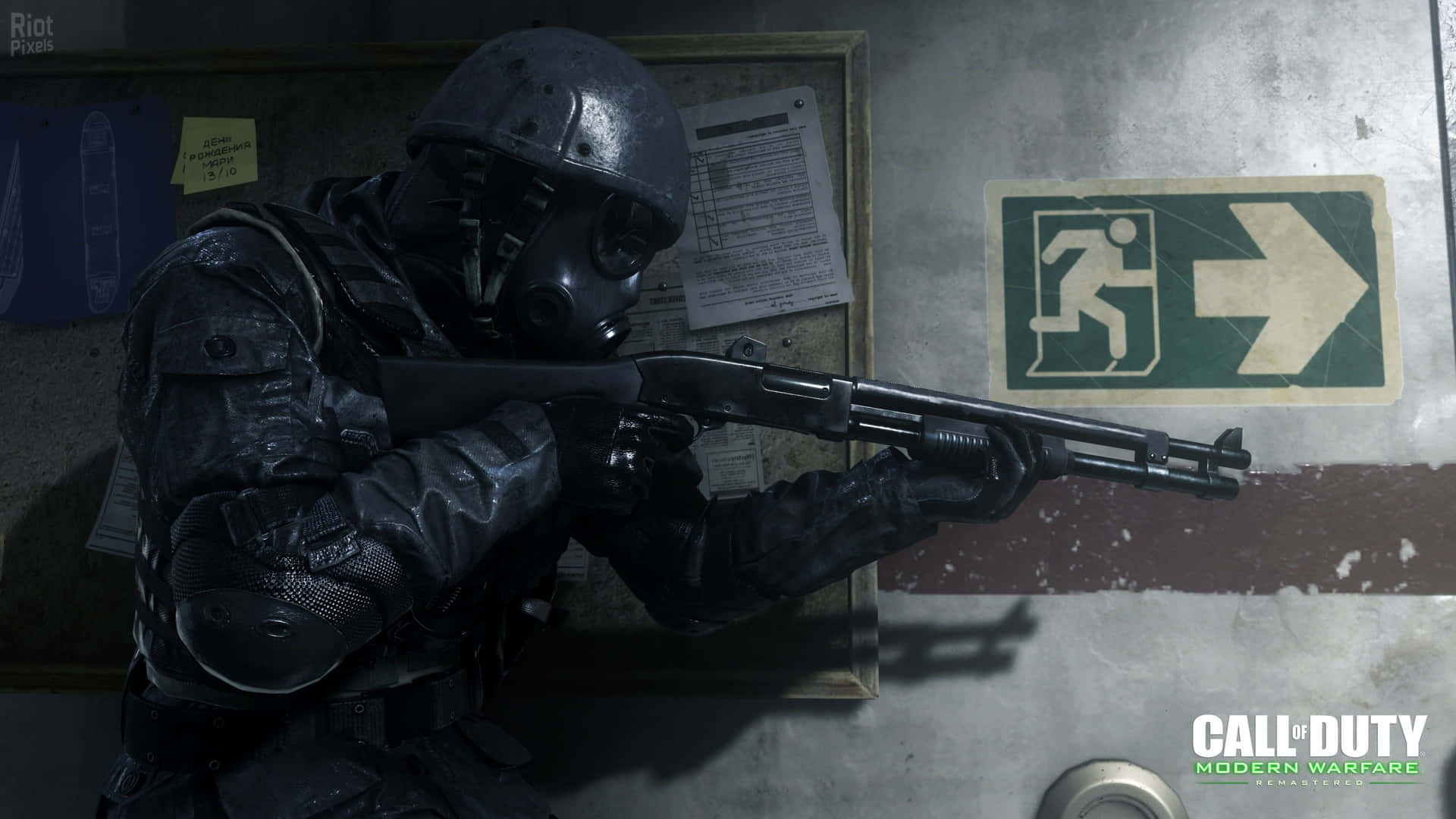 Modern Warfare Soldier Ready For Combat Background