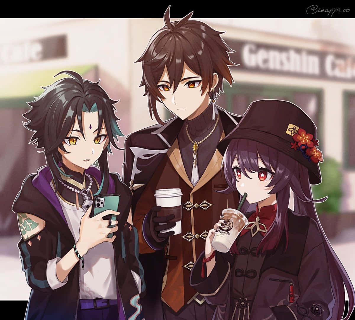 Modern Zhongli, Hu Tao, Xiao Pfp