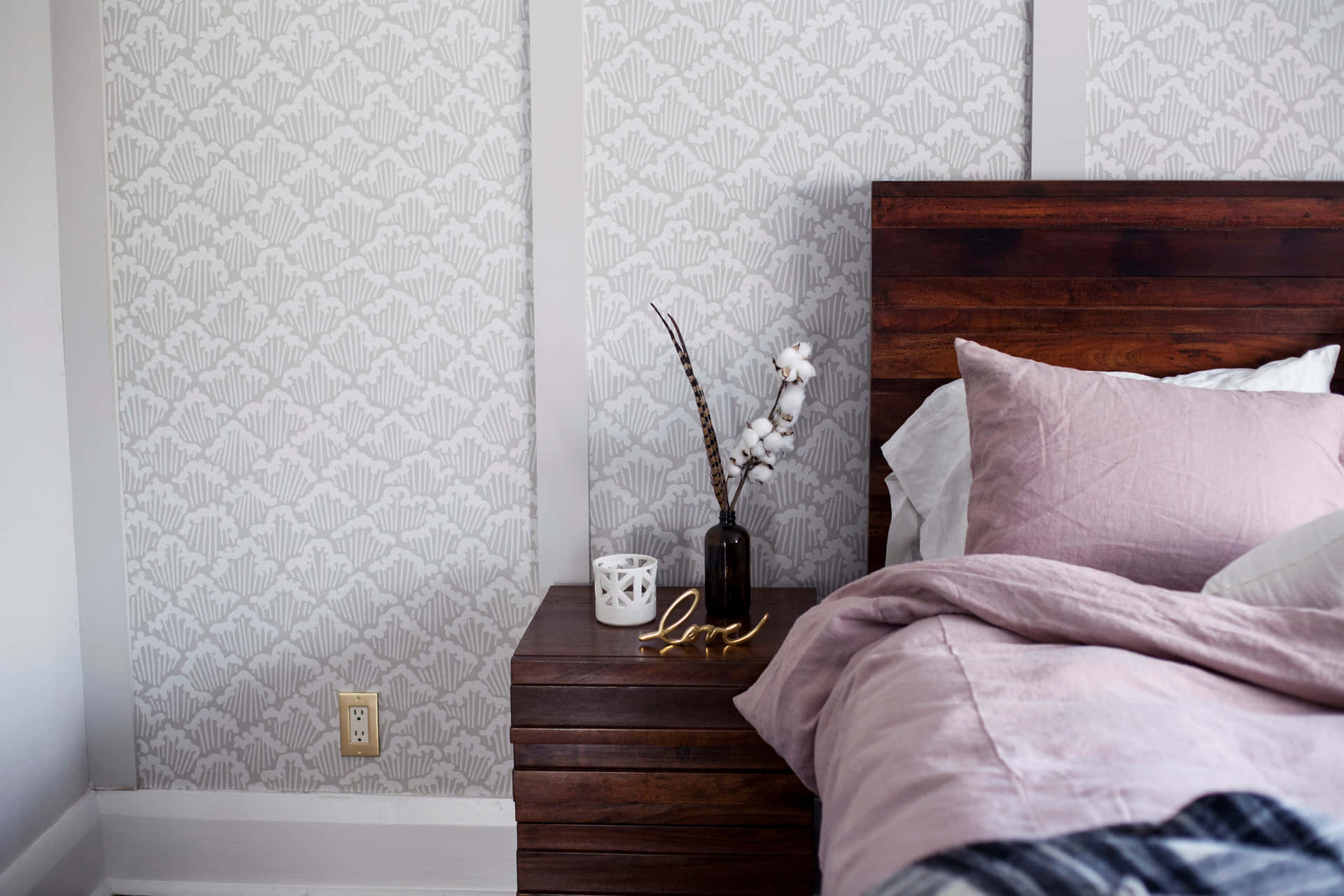Modest Bedroom Design Background