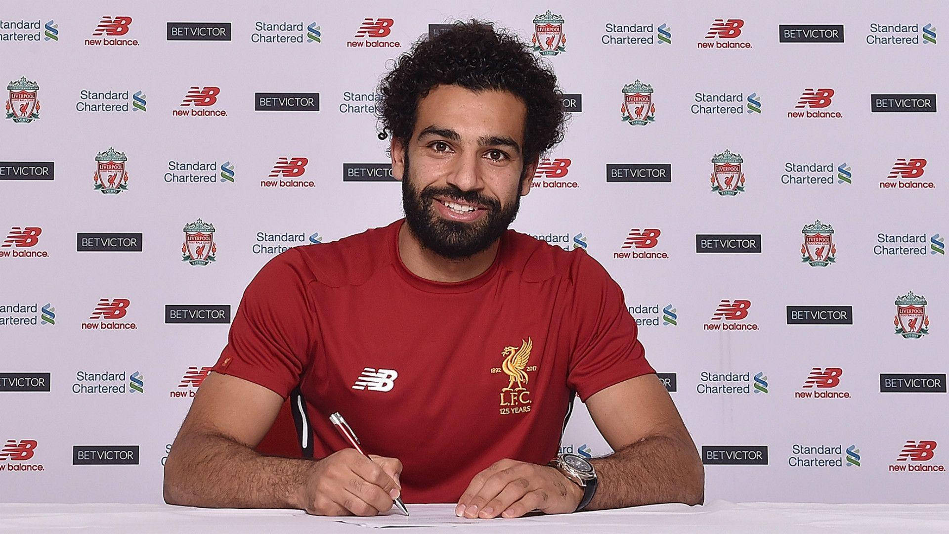 Mohamed Salah Contract Signing Background