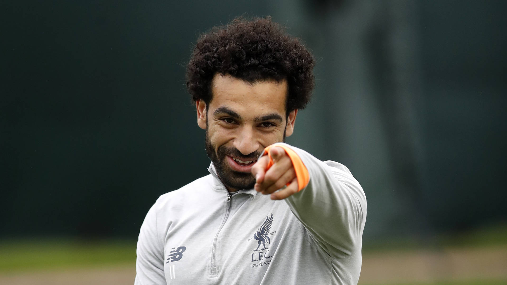 Mohamed Salah Pointing Background