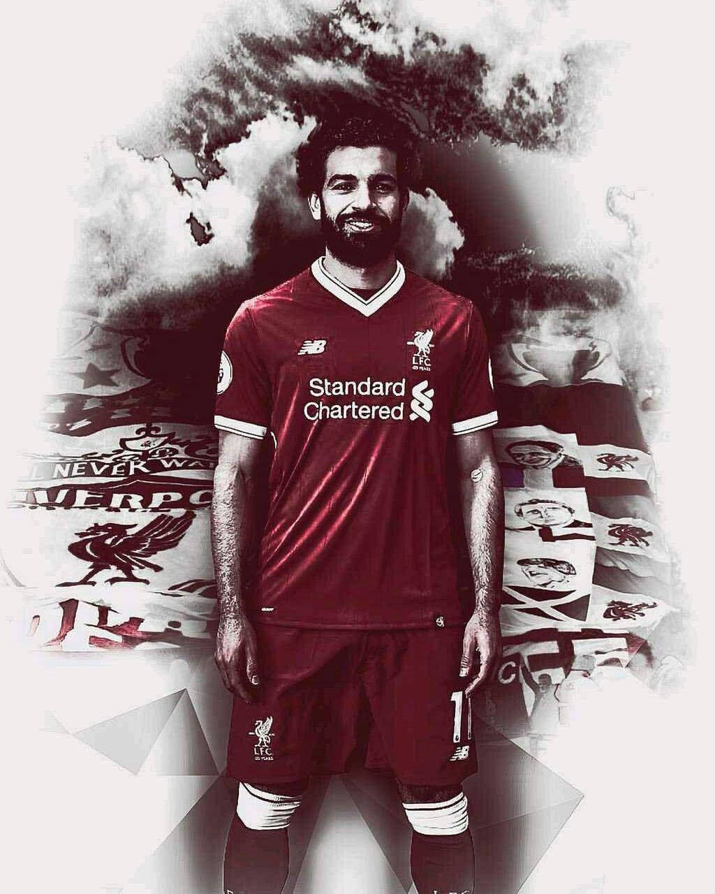 Mohamed Salah Sketch Art Background