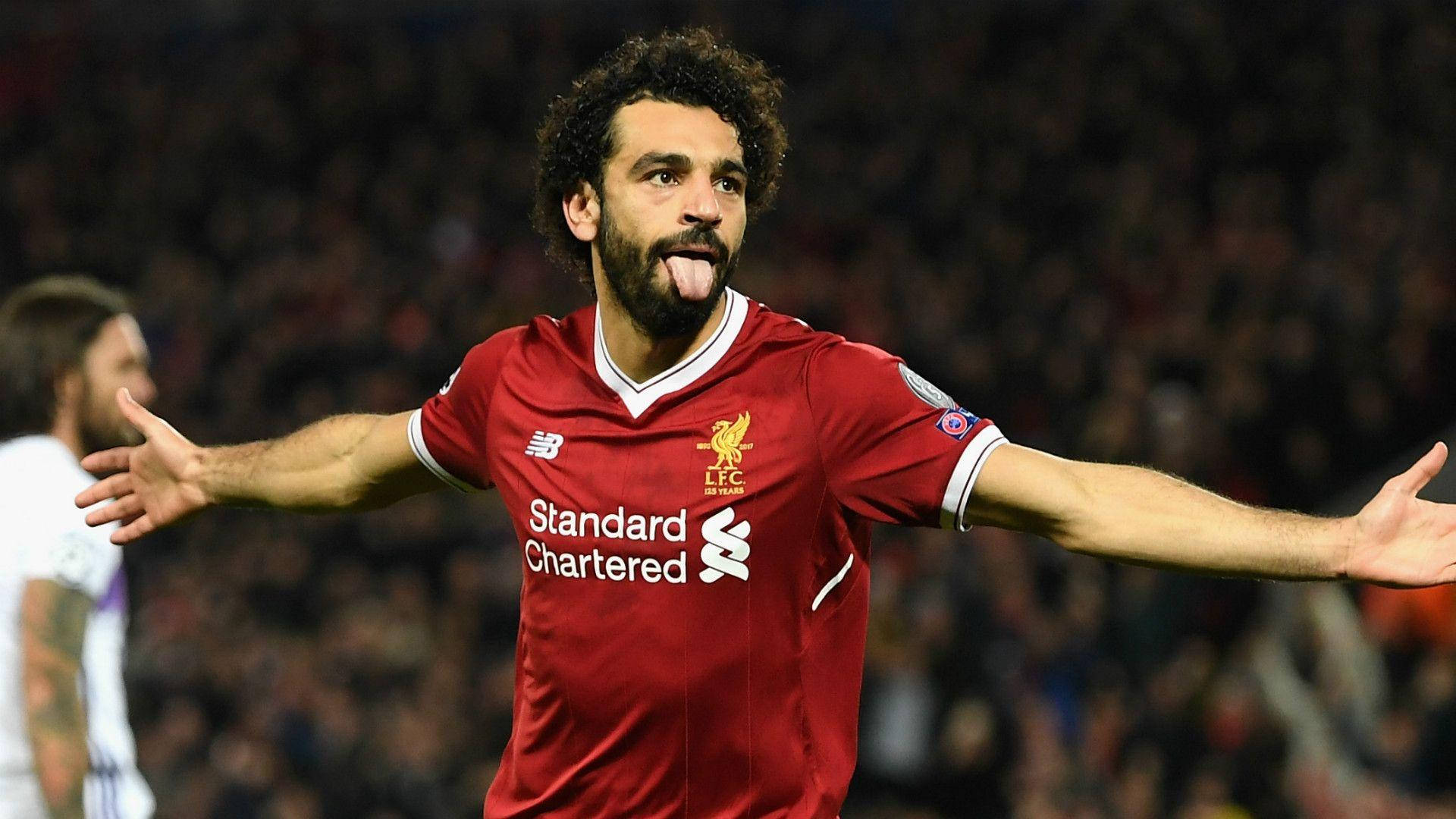 Mohamed Salah Tongue Out Background