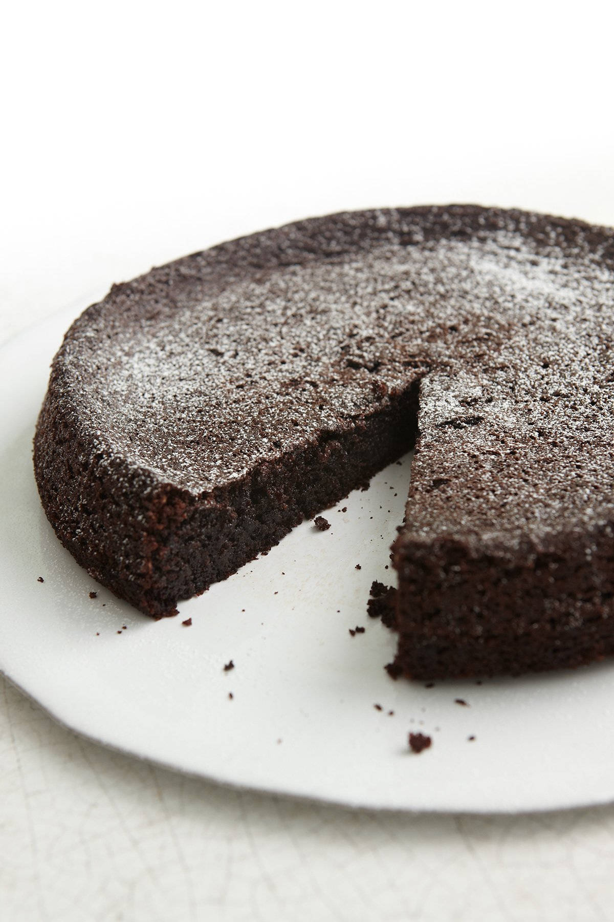 Moist Homemade Chocolate Cake Background