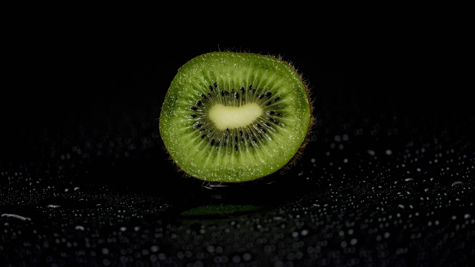 Moist Kiwi Fruit Cut Background