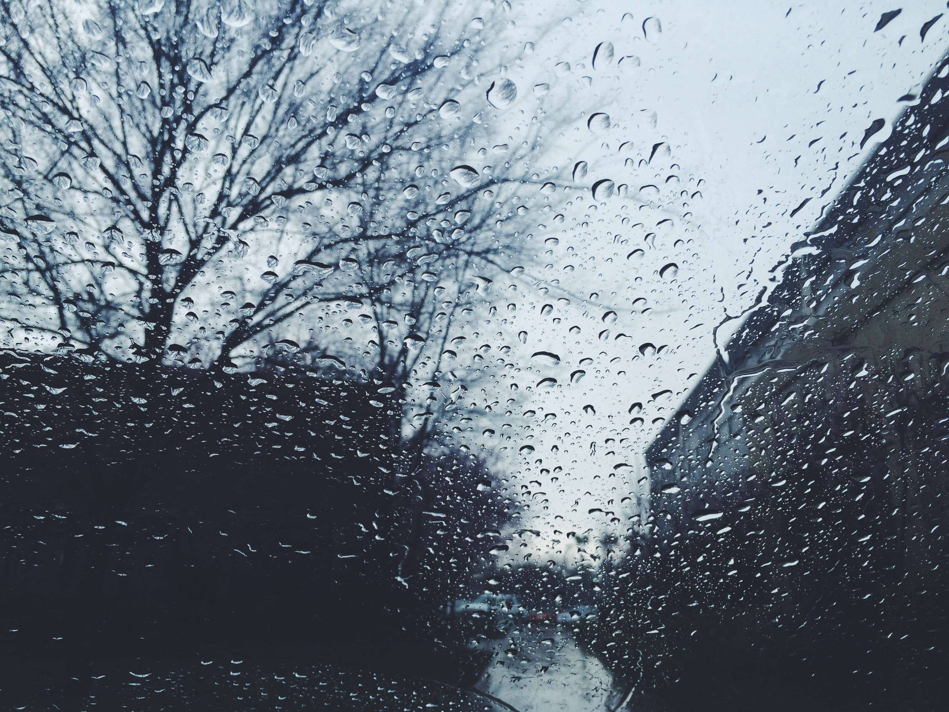 Moist Window In Fresno California Background