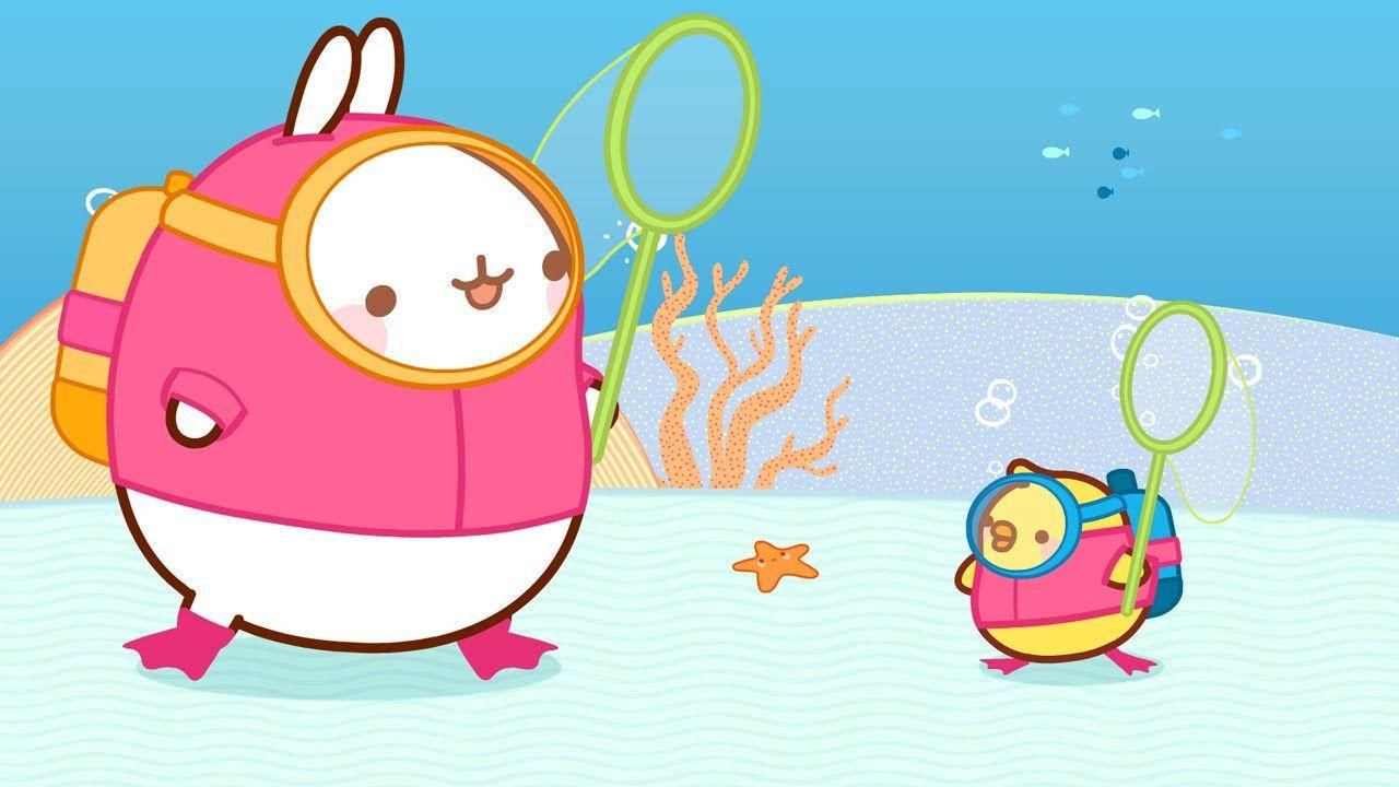 Molang In The Sea Background