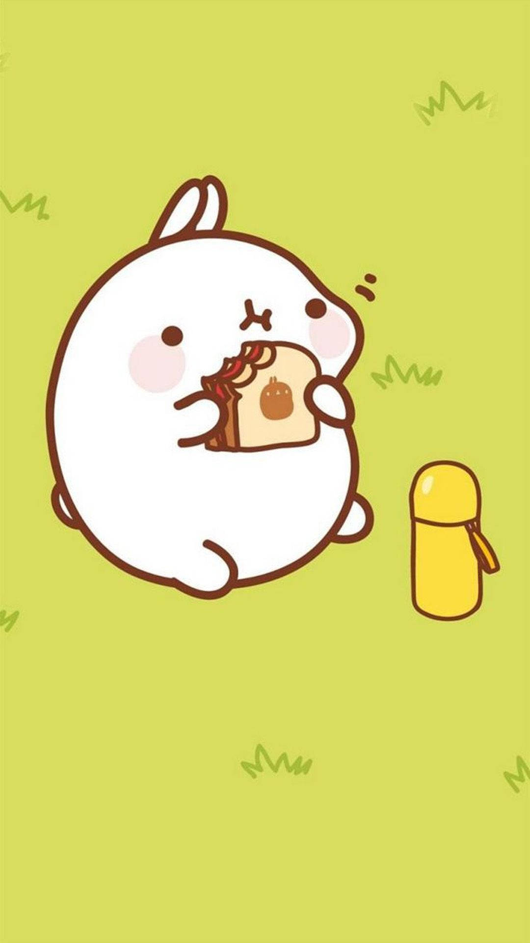Molang Lunch Cute Android Background