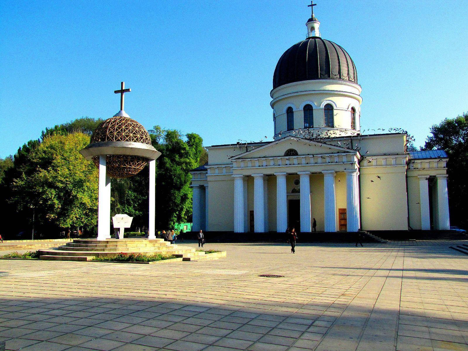 Moldovas Church Building Background