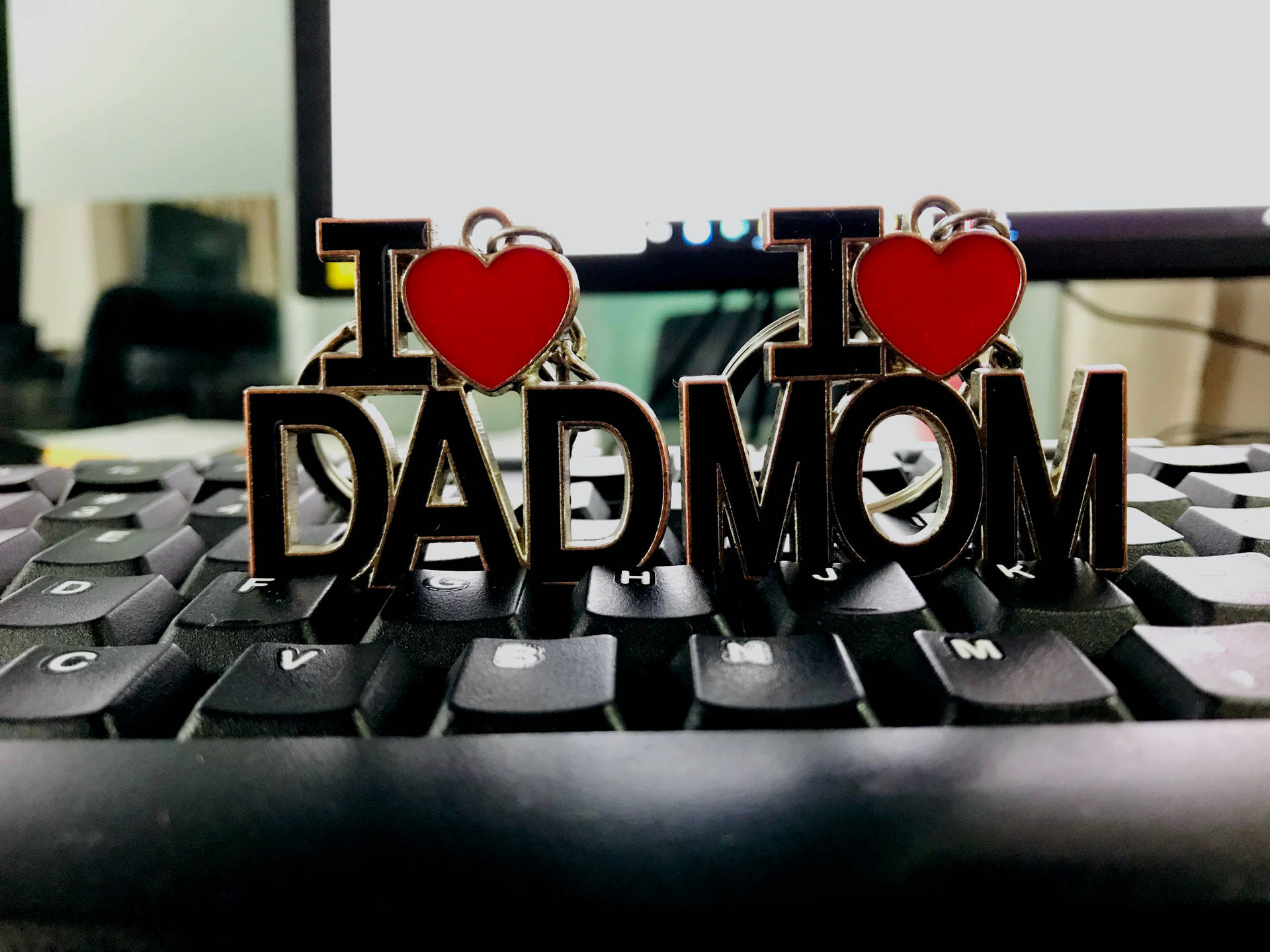 Mom And Dad Keychains