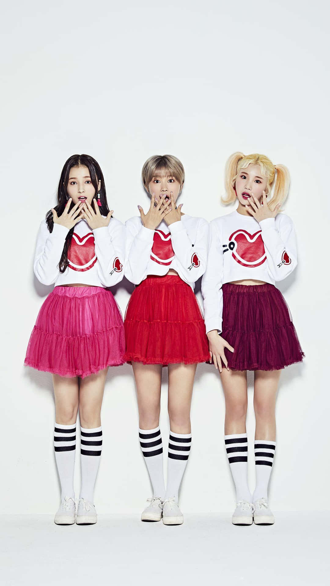 Momoland Membersin Matching Outfits Background