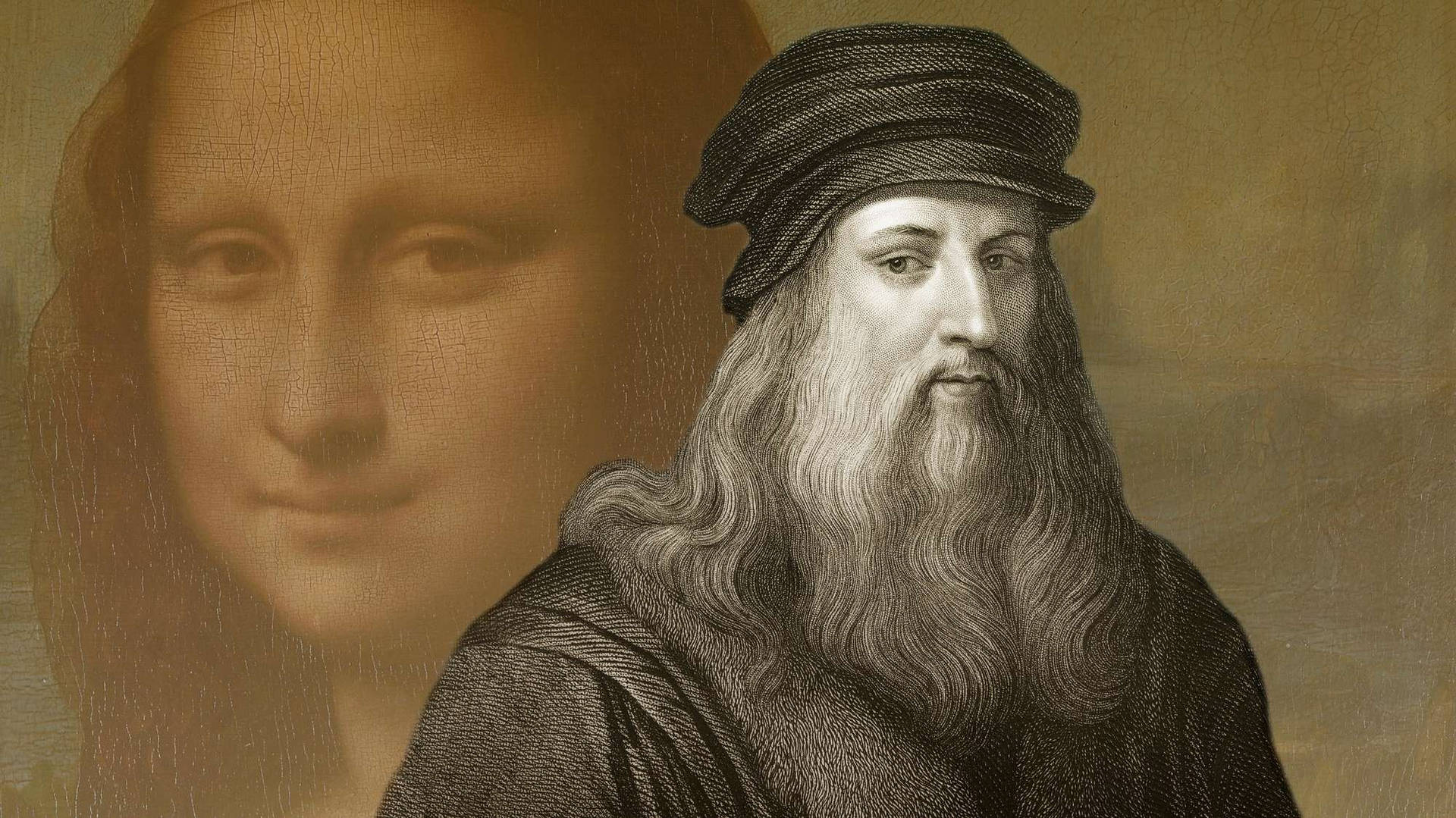 Mona Lisa And Leonardo Da Vinci Background