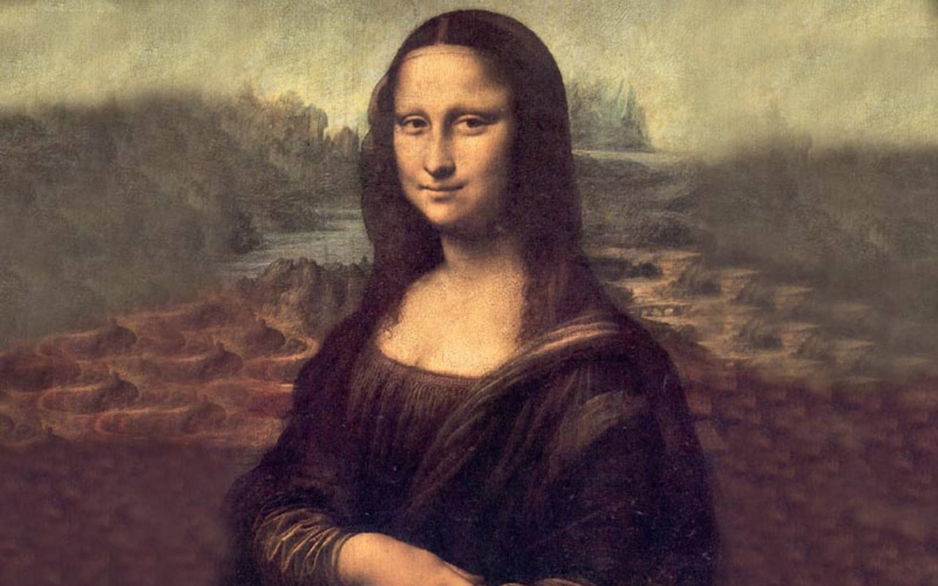 Mona Lisa Art Background