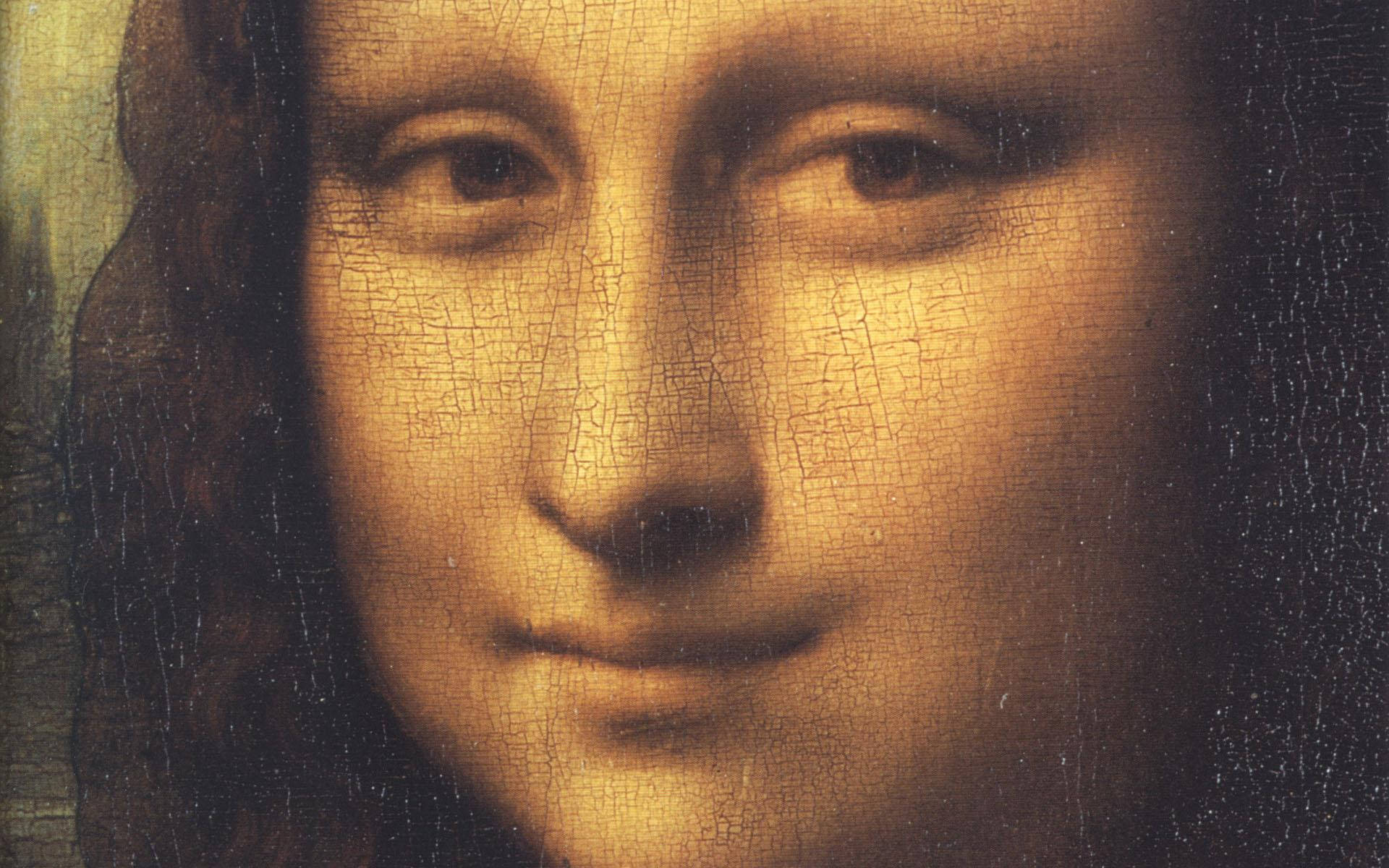 Mona Lisa Close Up Background