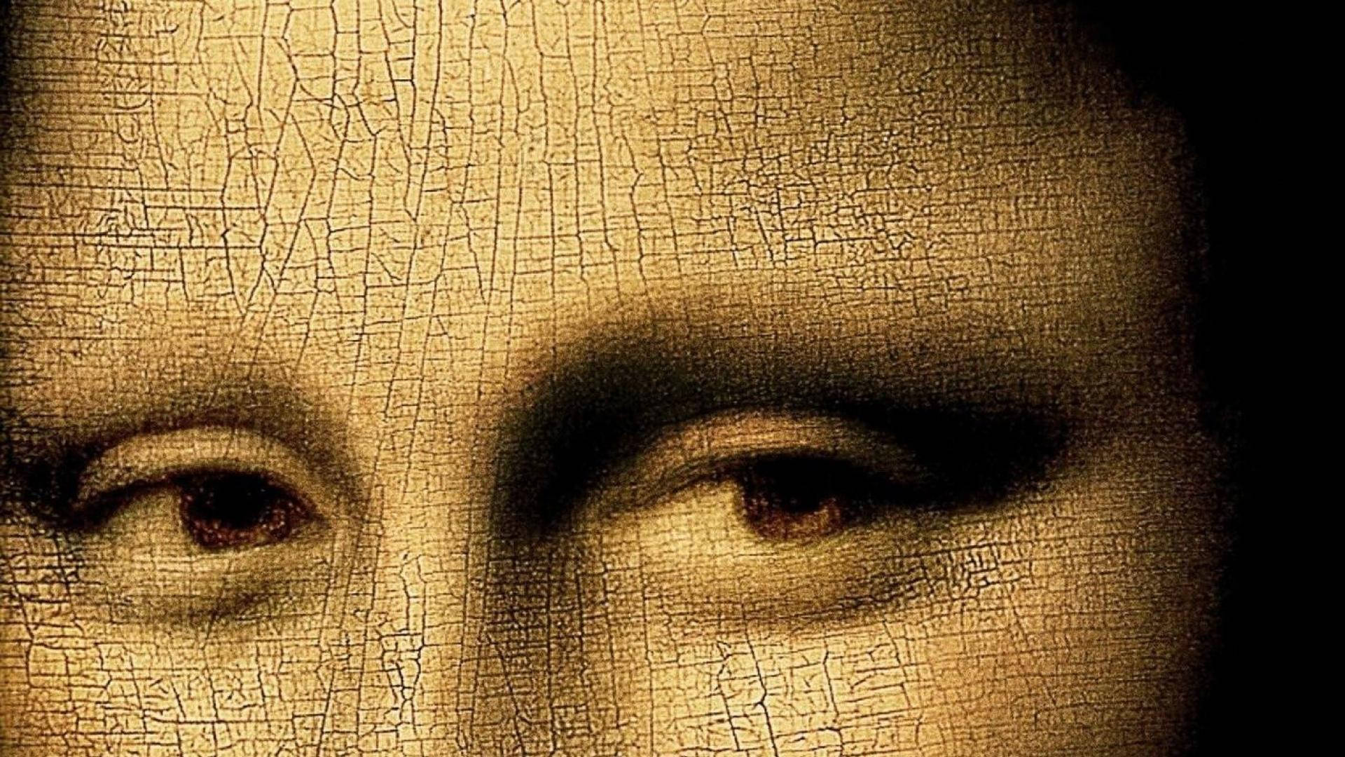 Mona Lisa Mysterious Eyes Background