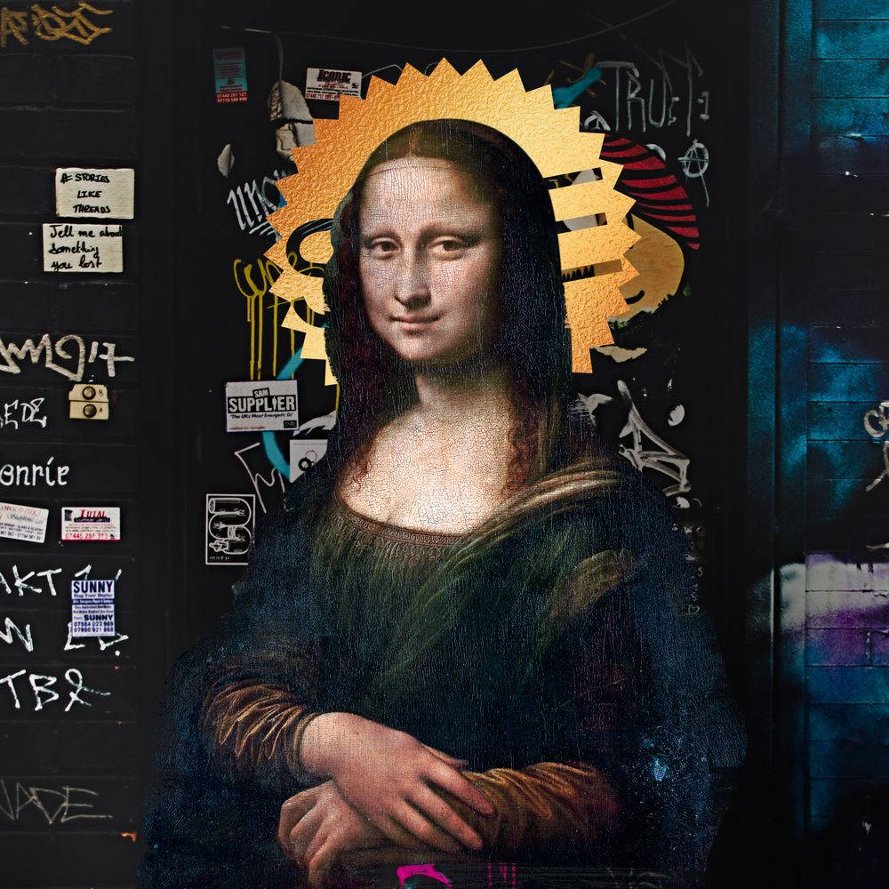 Mona Lisa Wall Paint Background