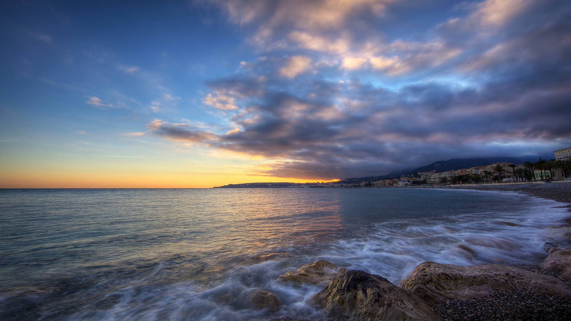 Monaco Beach Side Background