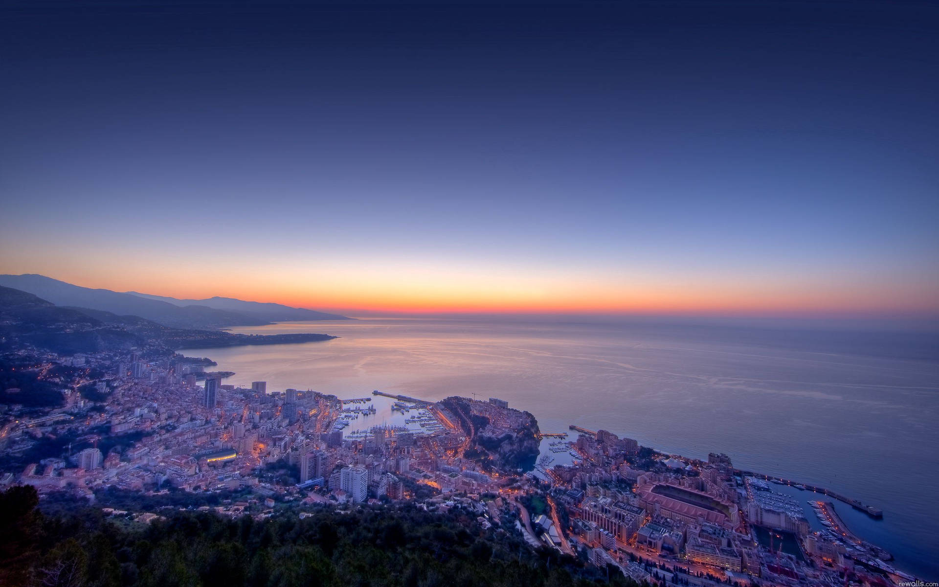 Monaco Beautiful Sky Background