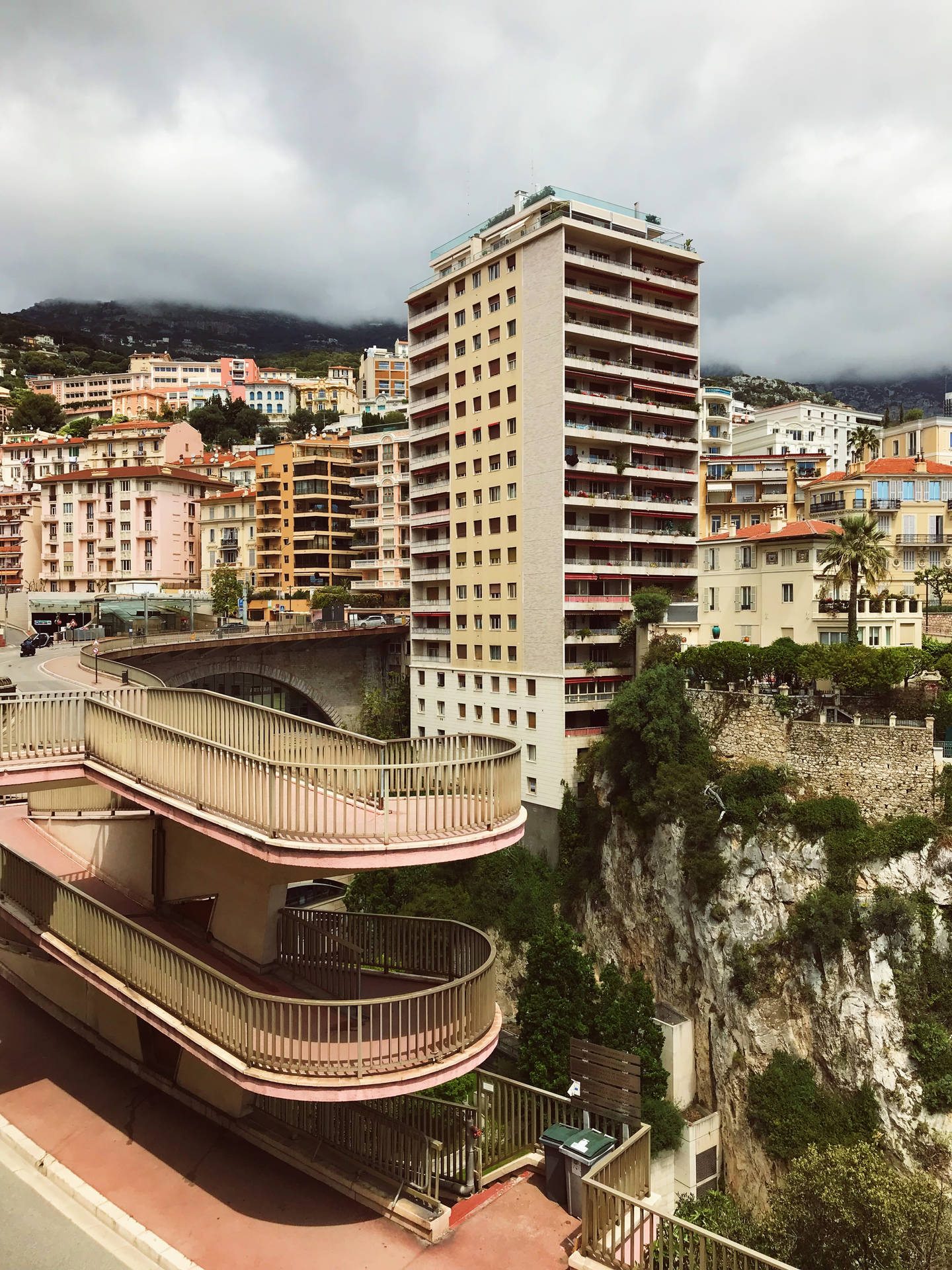 Monaco Buildings In The City Background