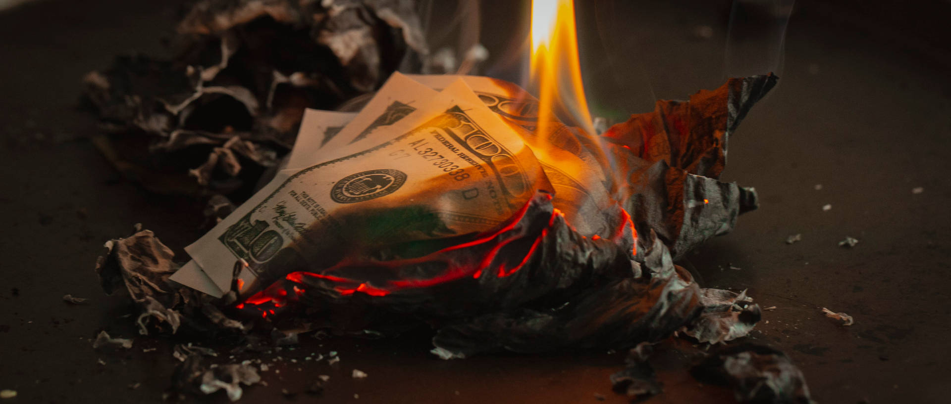 Money 4k Fire Background