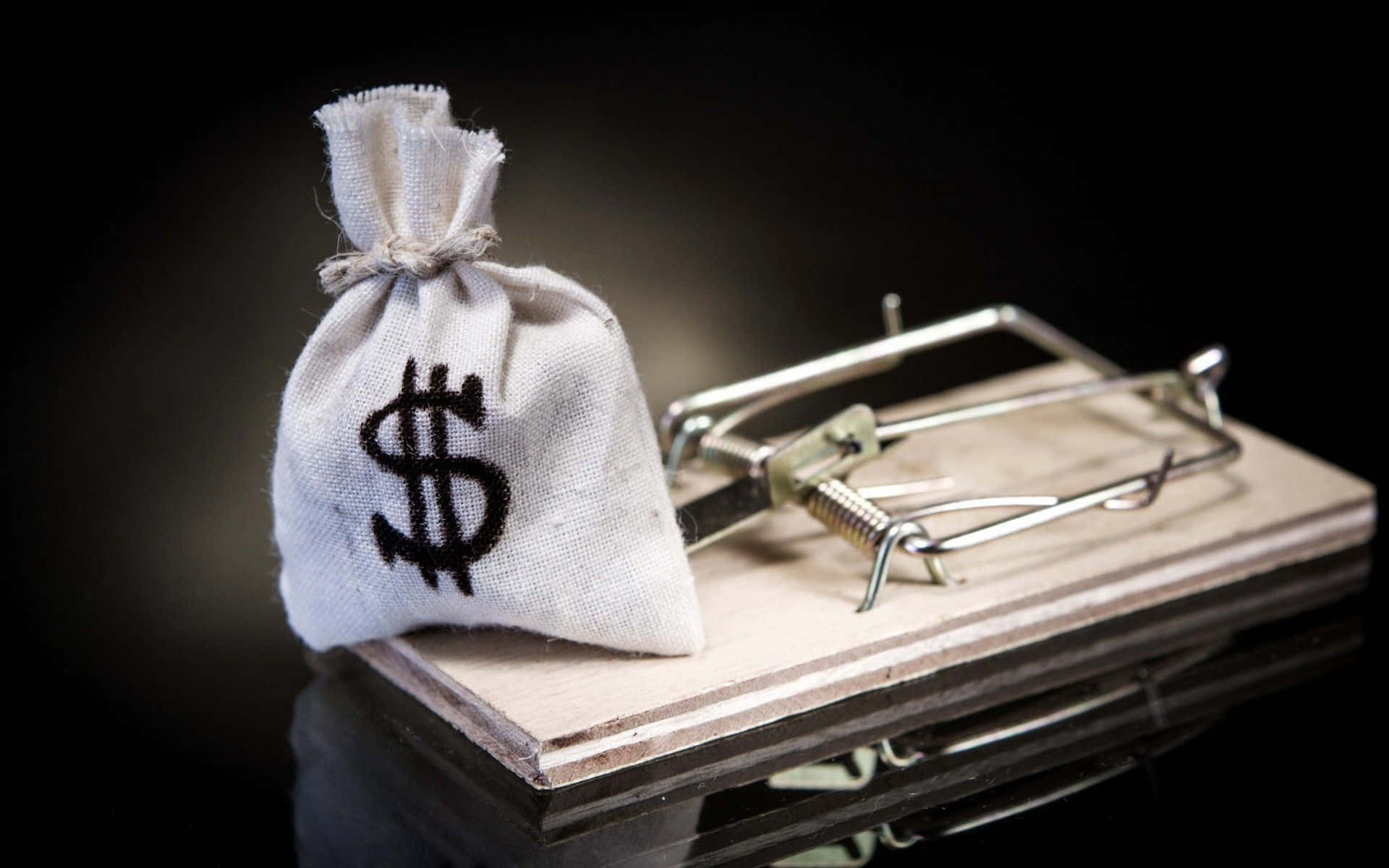 Money Bag Mouse Trap Background