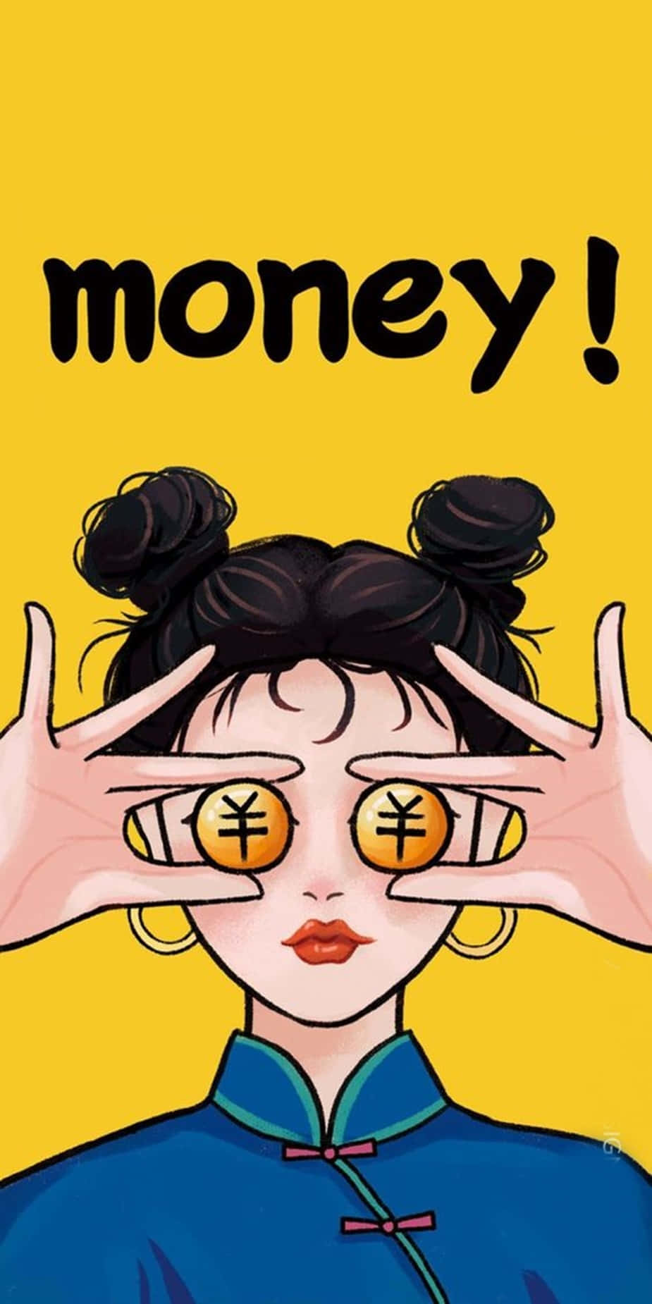 Money - Chinese Girl With Glasses Background