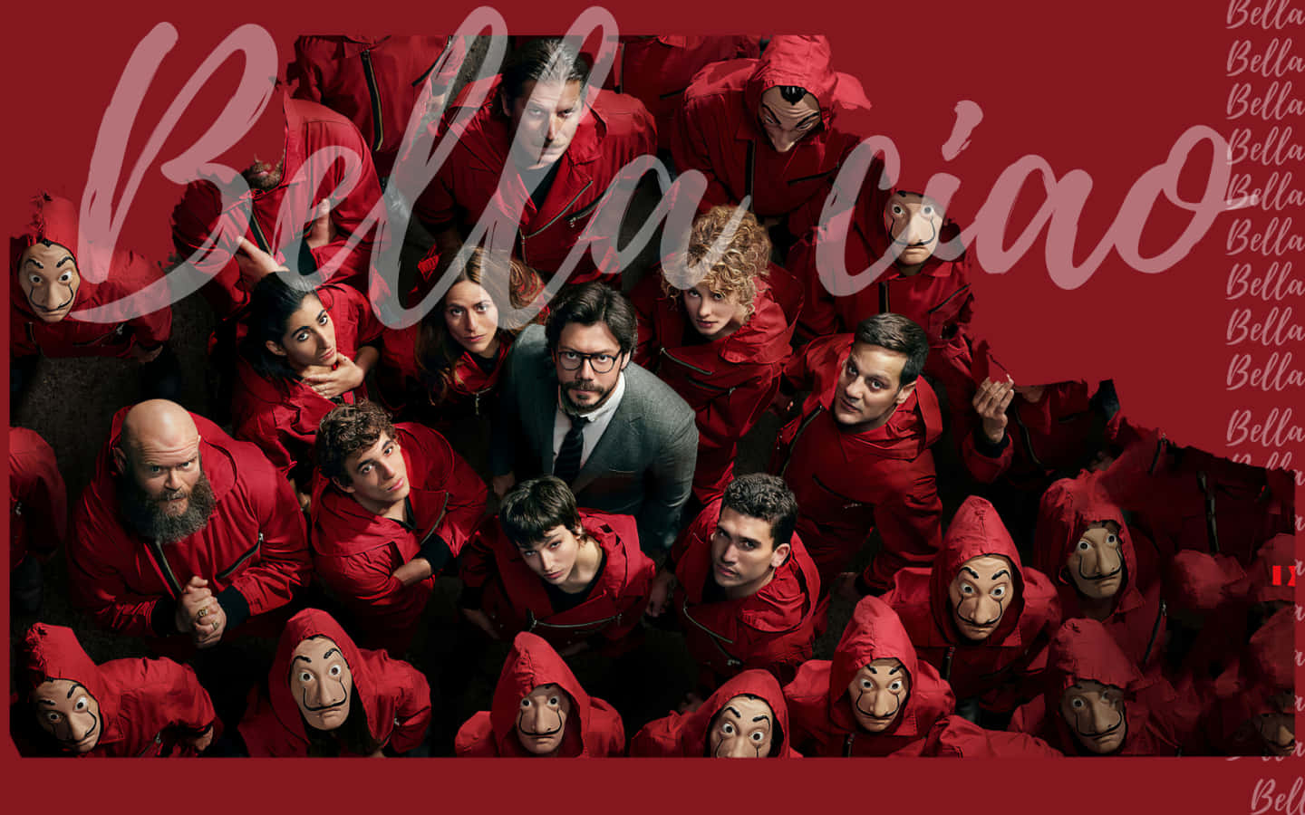 Money Heist Bella Ciao Poster Background