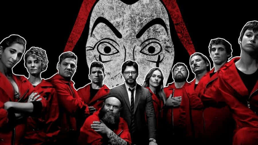 Money Heist Cast Poster Background