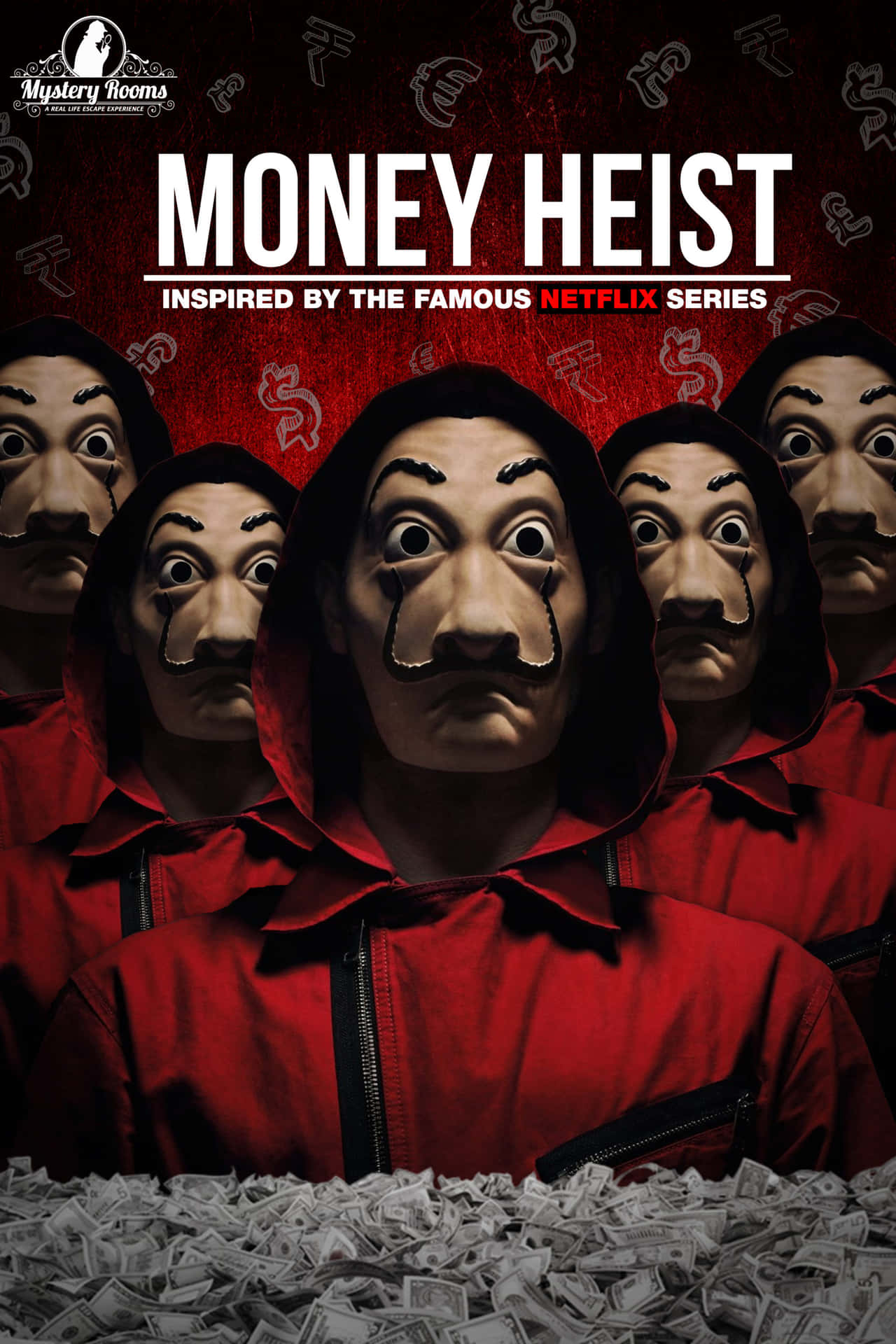 Money Heist Mask Poster Background