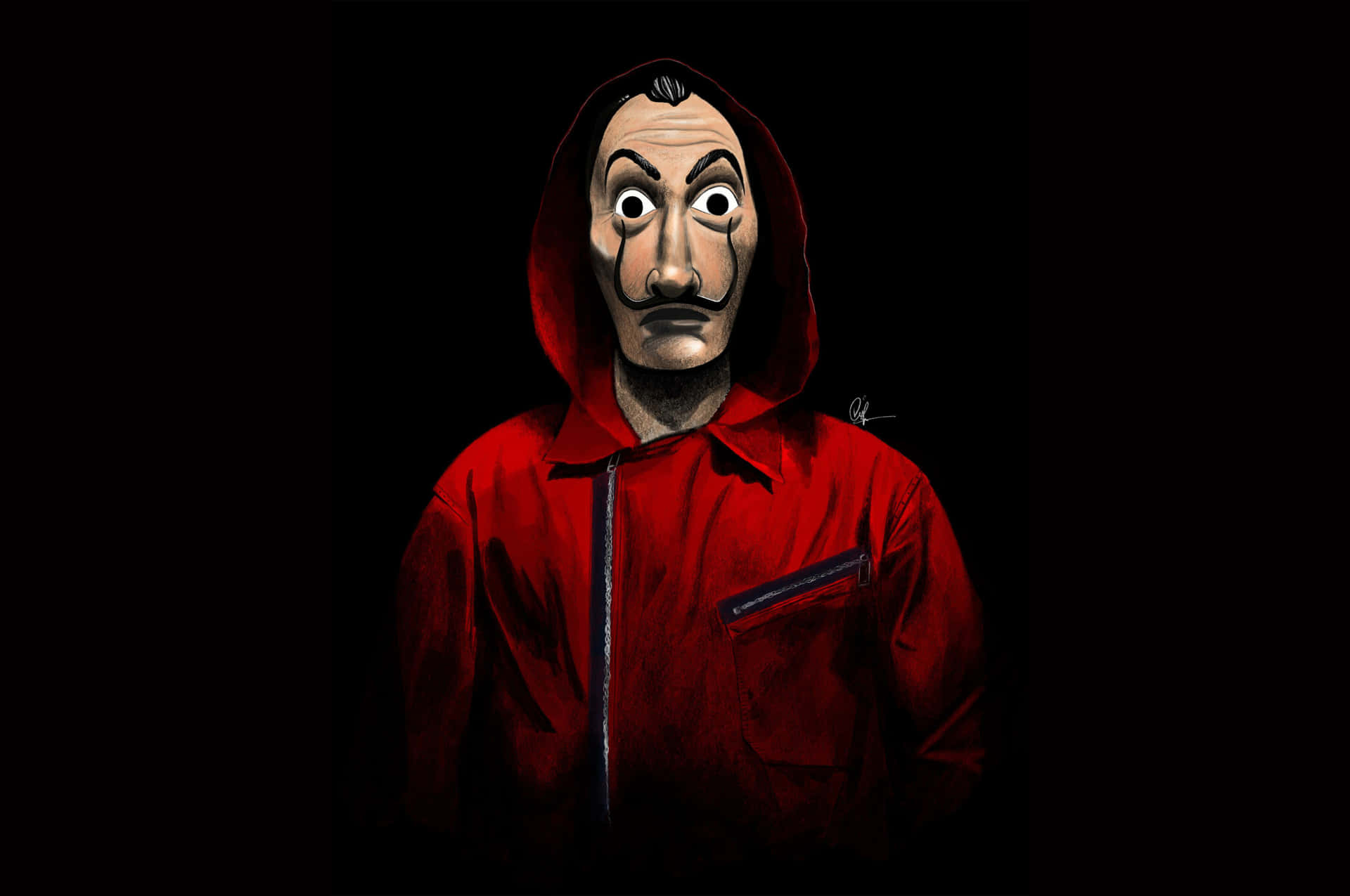 Money Heist Mask Poster