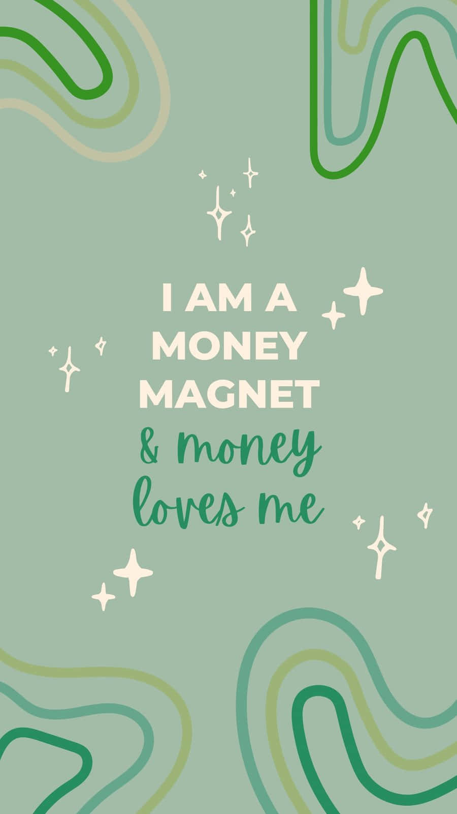 Money Magnet Affirmation Poster Background