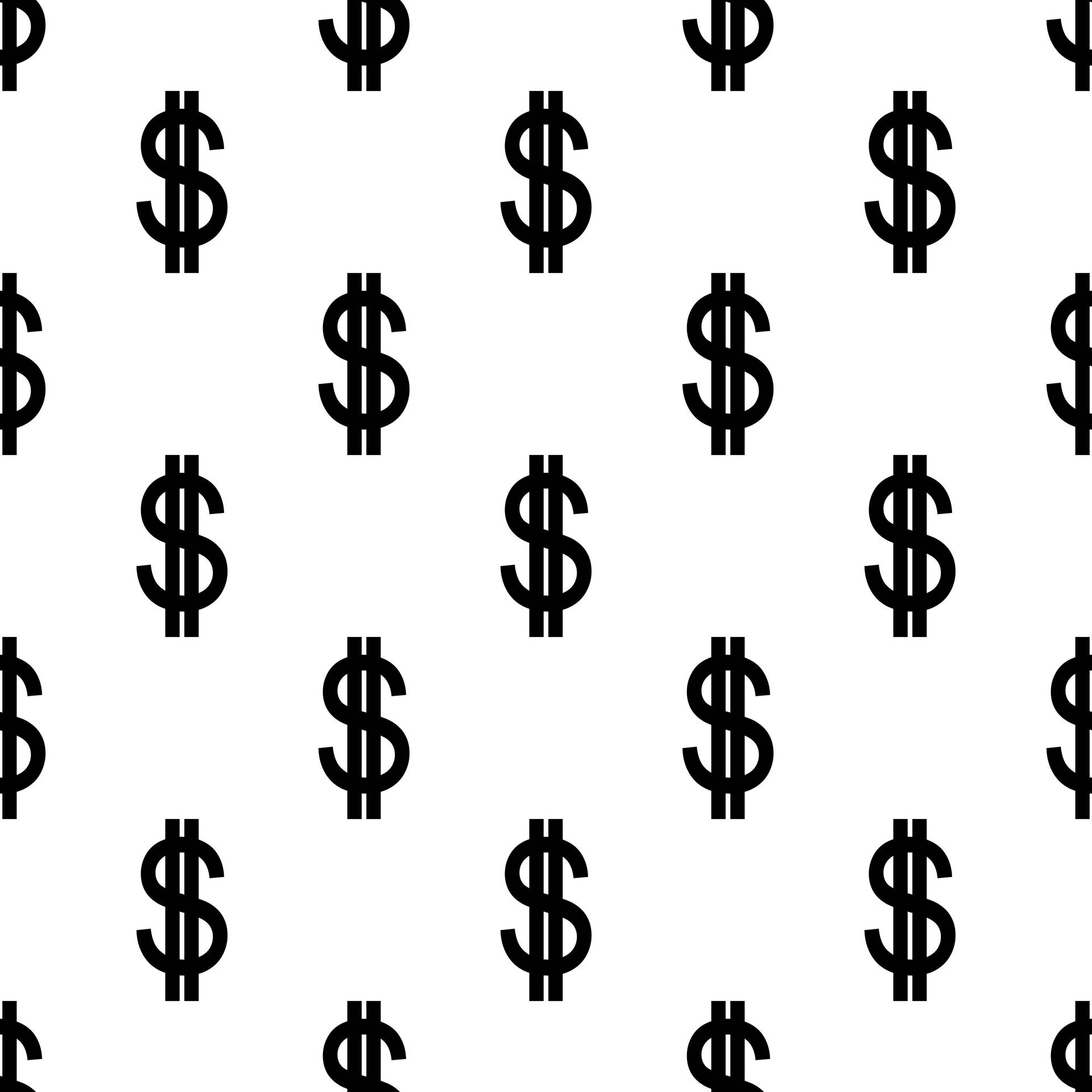 Money Sign White Background