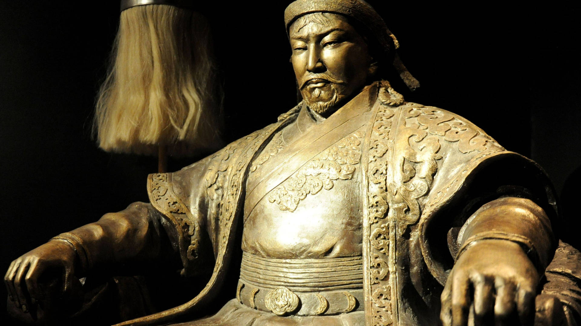Mongolia's Genghis Khan Statue Background