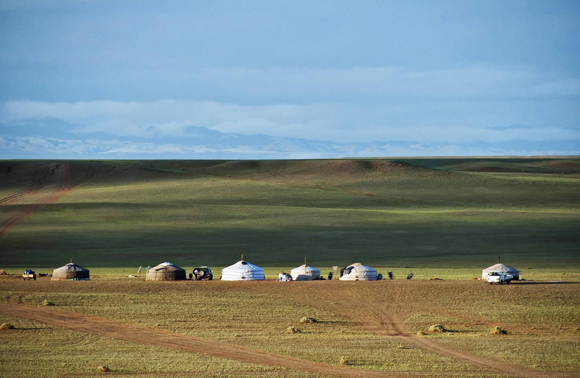 Mongolia Vast Land Background