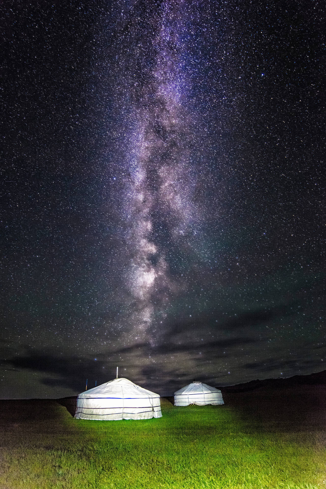 Mongolia Yurt Tent Background