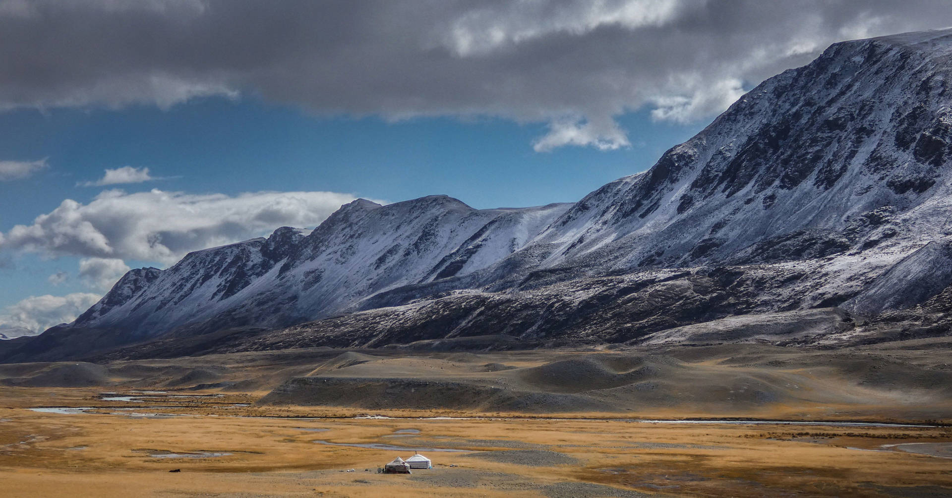 Mongolian Plateau Terrain Background