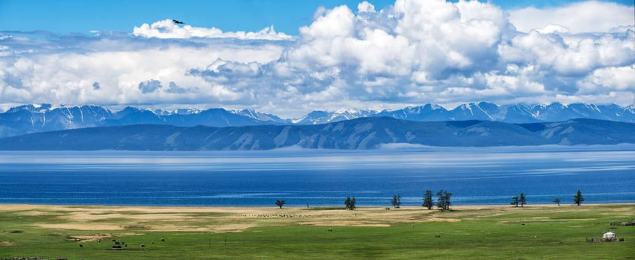 Mongolias Khuvsgul Lake Background