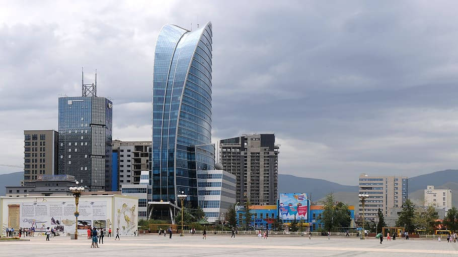 Mongolias The Blue Sky Hotel Background